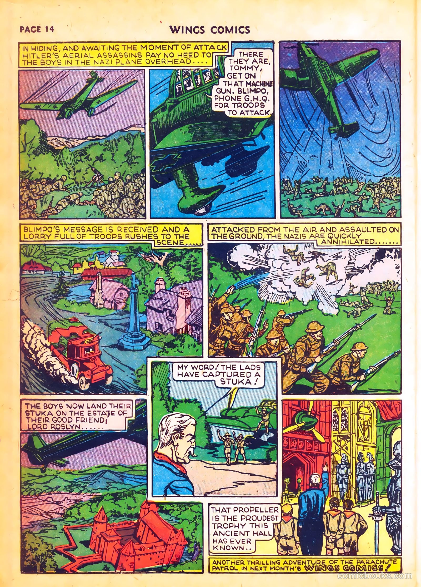 Wings Comics #4 (1940) — page 16 of 68