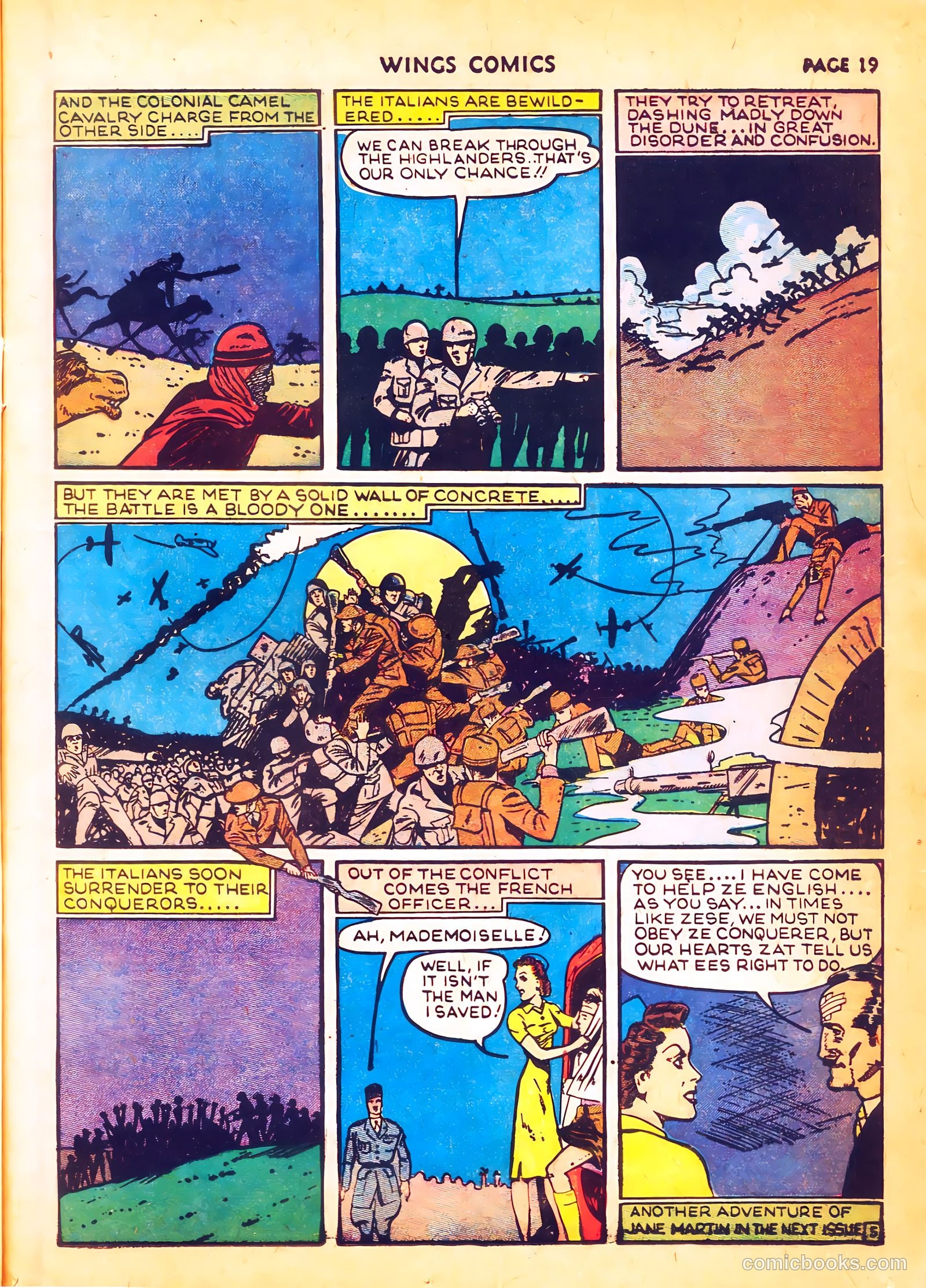 Wings Comics #4 (1940) — page 21 of 68
