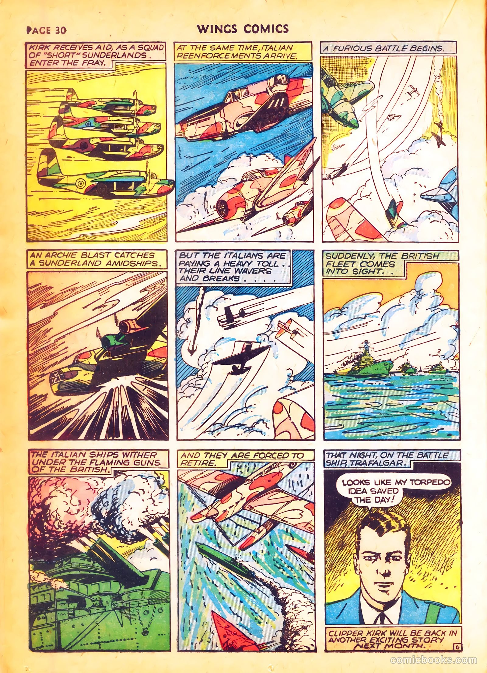 Wings Comics #4 (1940) — page 32 of 68