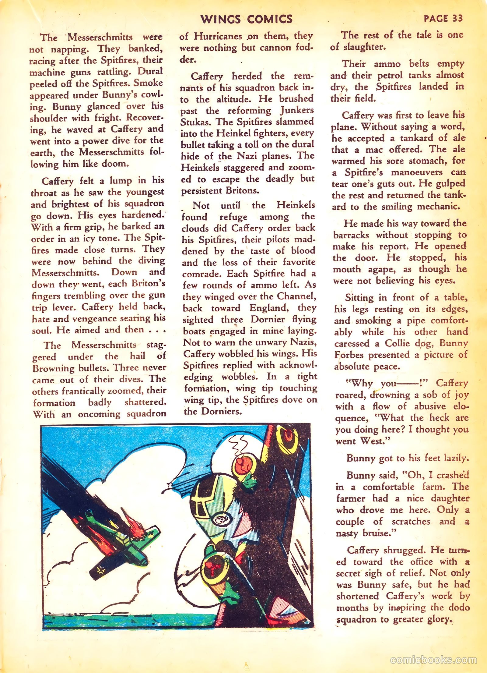 Wings Comics #4 (1940) — page 35 of 68