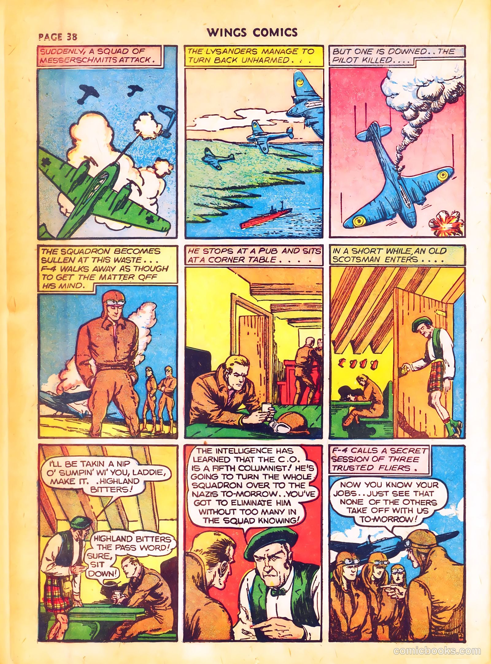 Wings Comics #4 (1940) — page 40 of 68