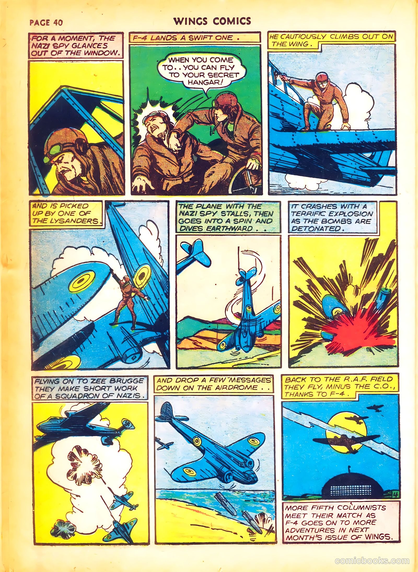 Wings Comics #4 (1940) — page 42 of 68