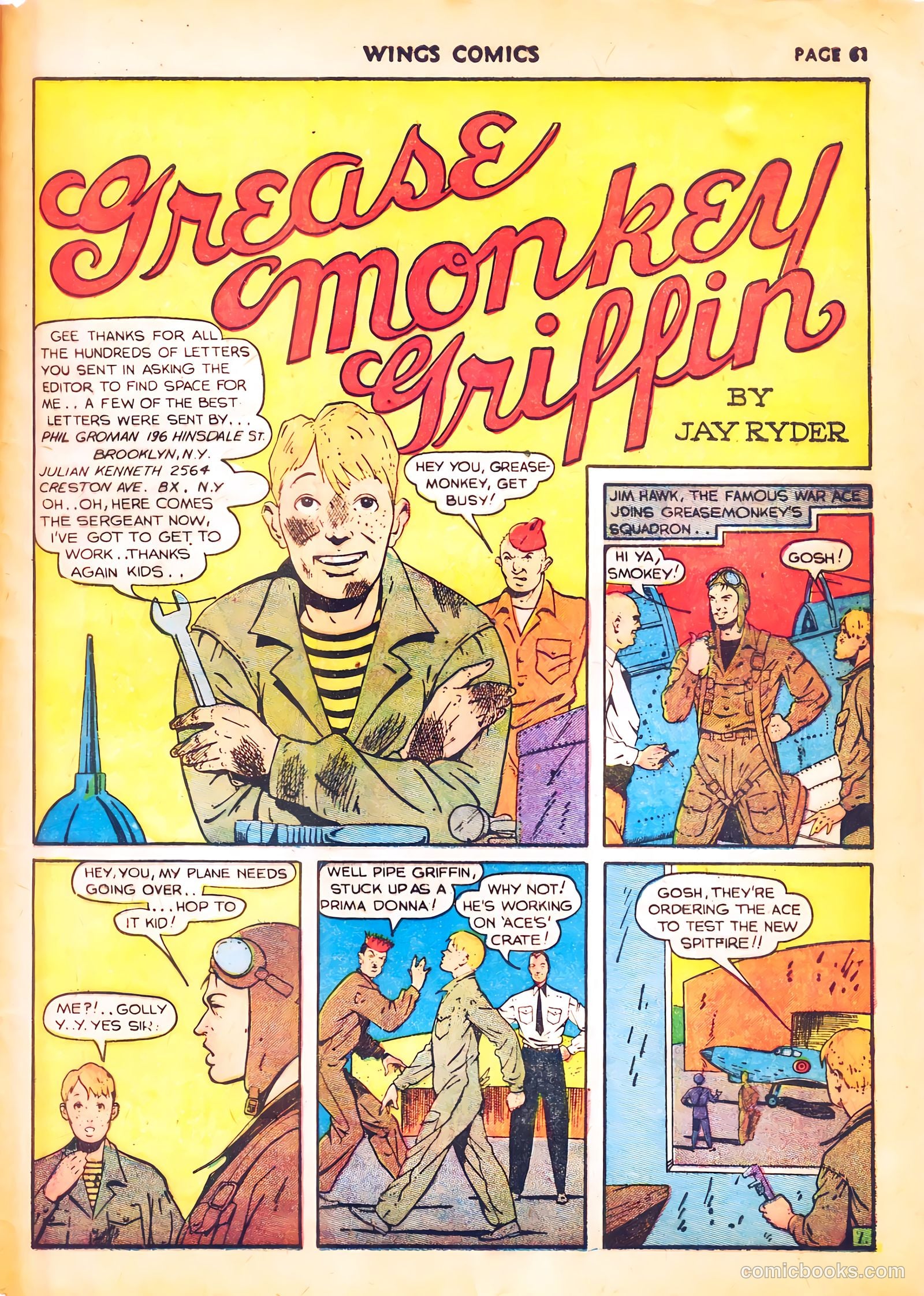 Wings Comics #4 (1940) — page 63 of 68