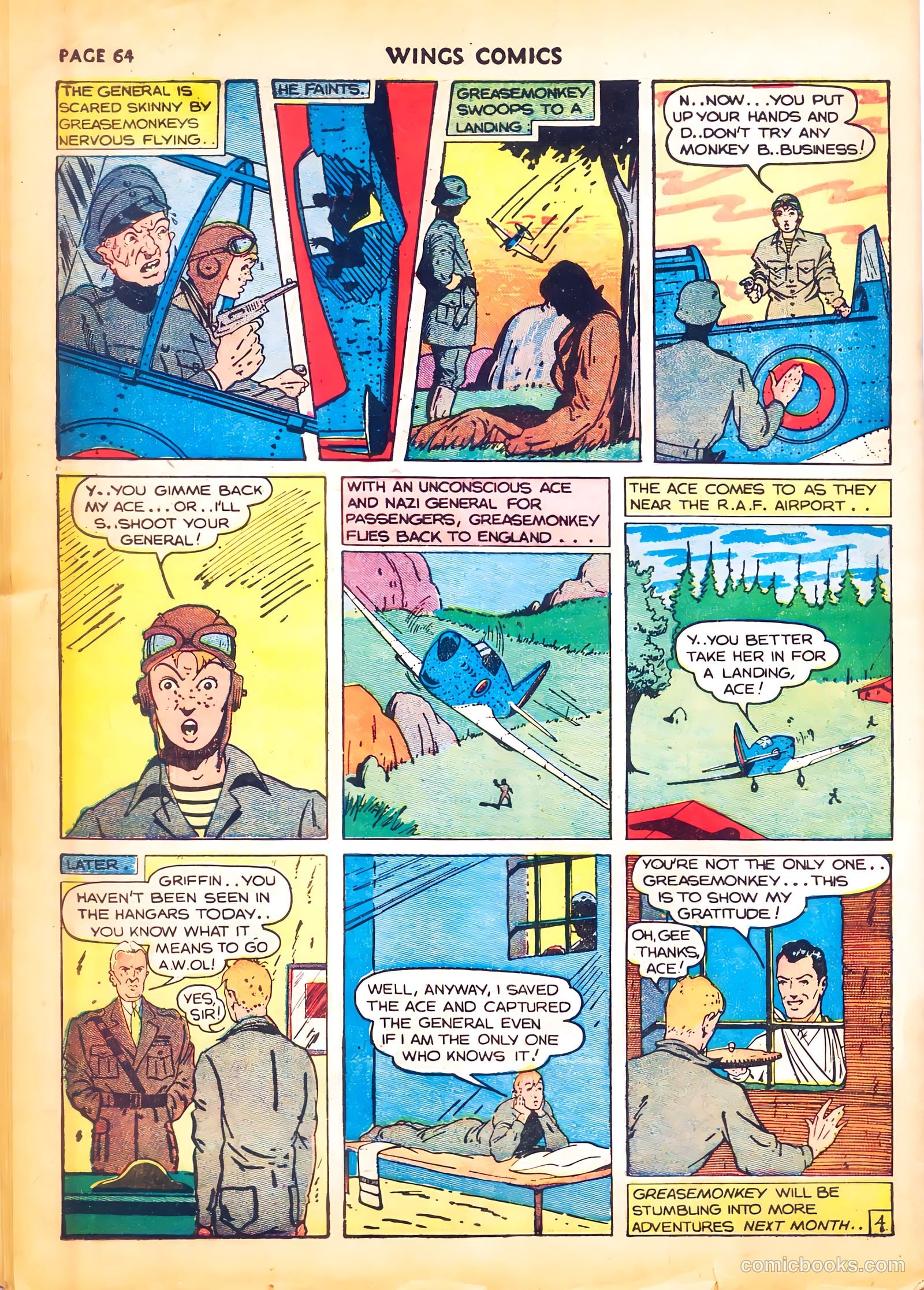 Wings Comics #4 (1940) — page 66 of 68