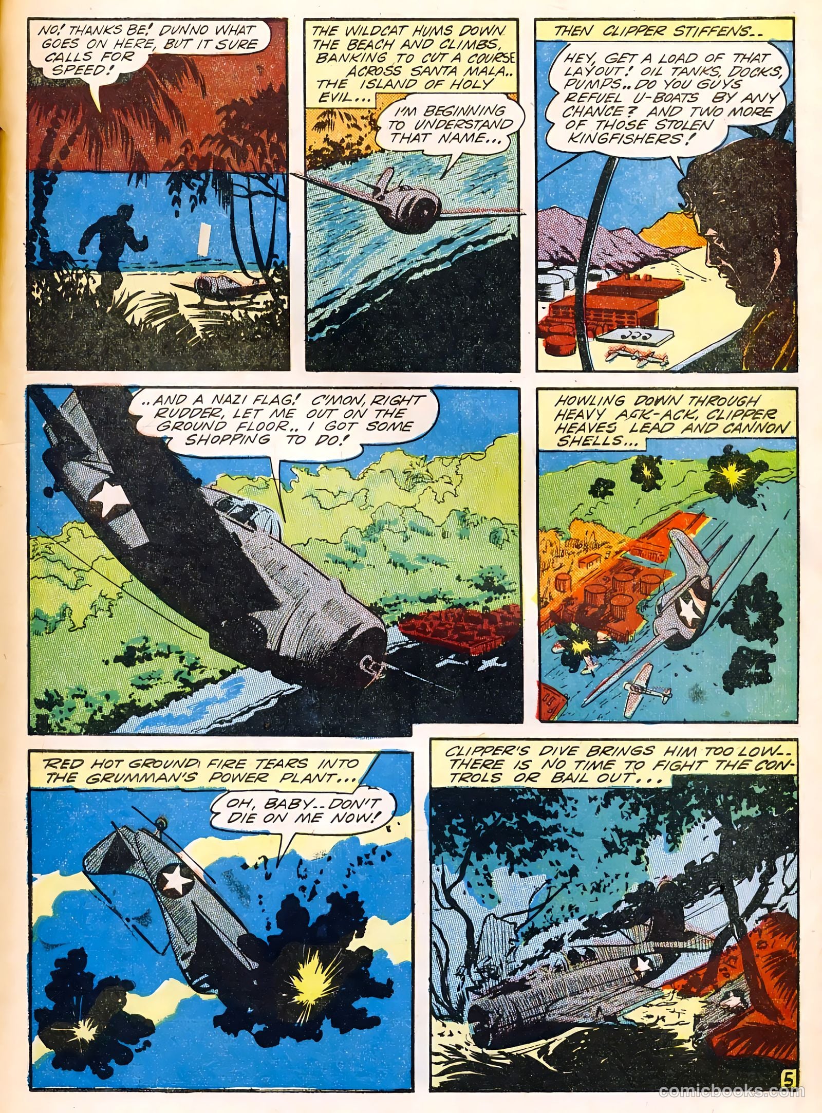 Wings Comics #40 (1943) — page 55 of 60