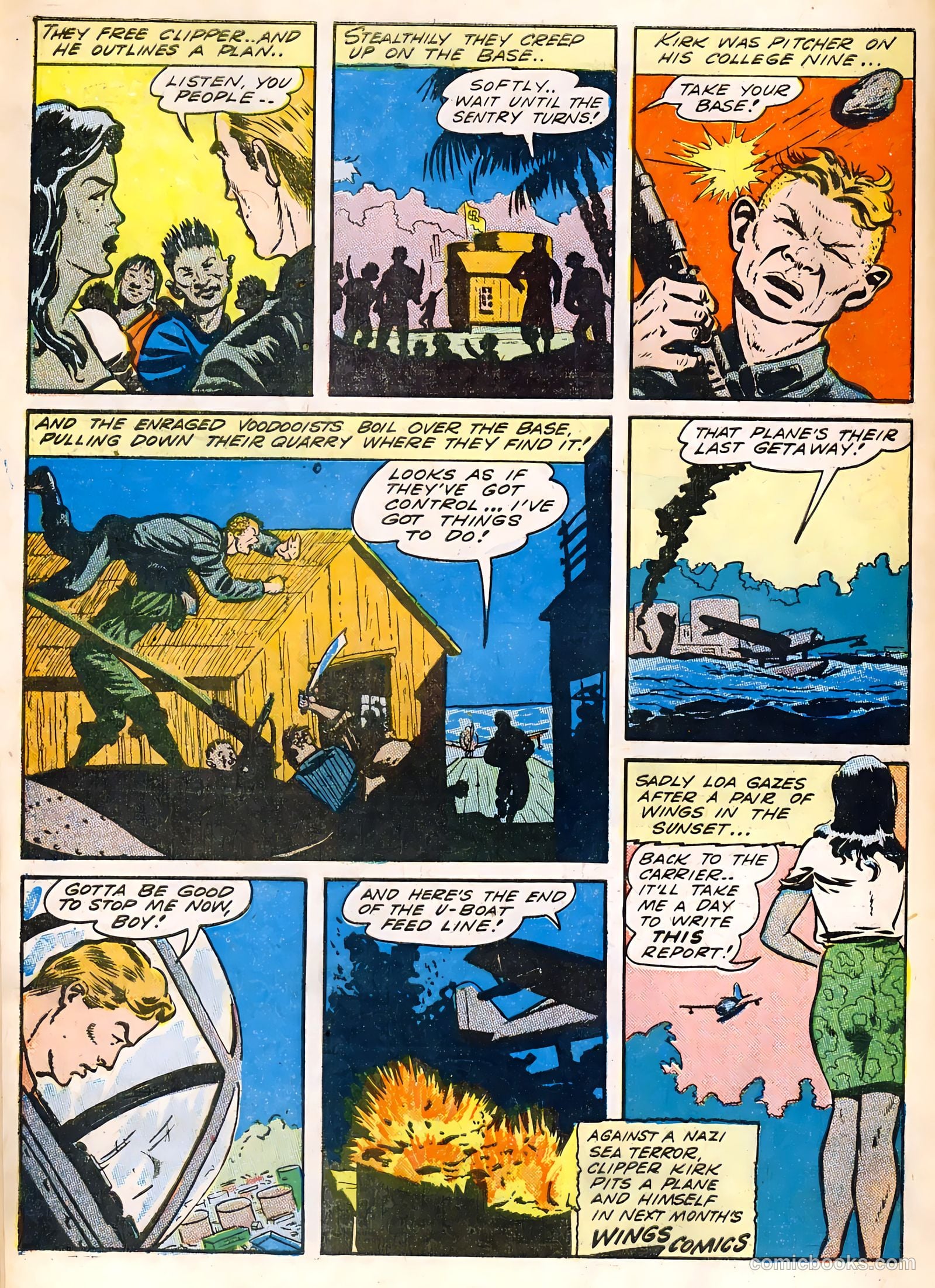 Wings Comics #40 (1943) — page 58 of 60
