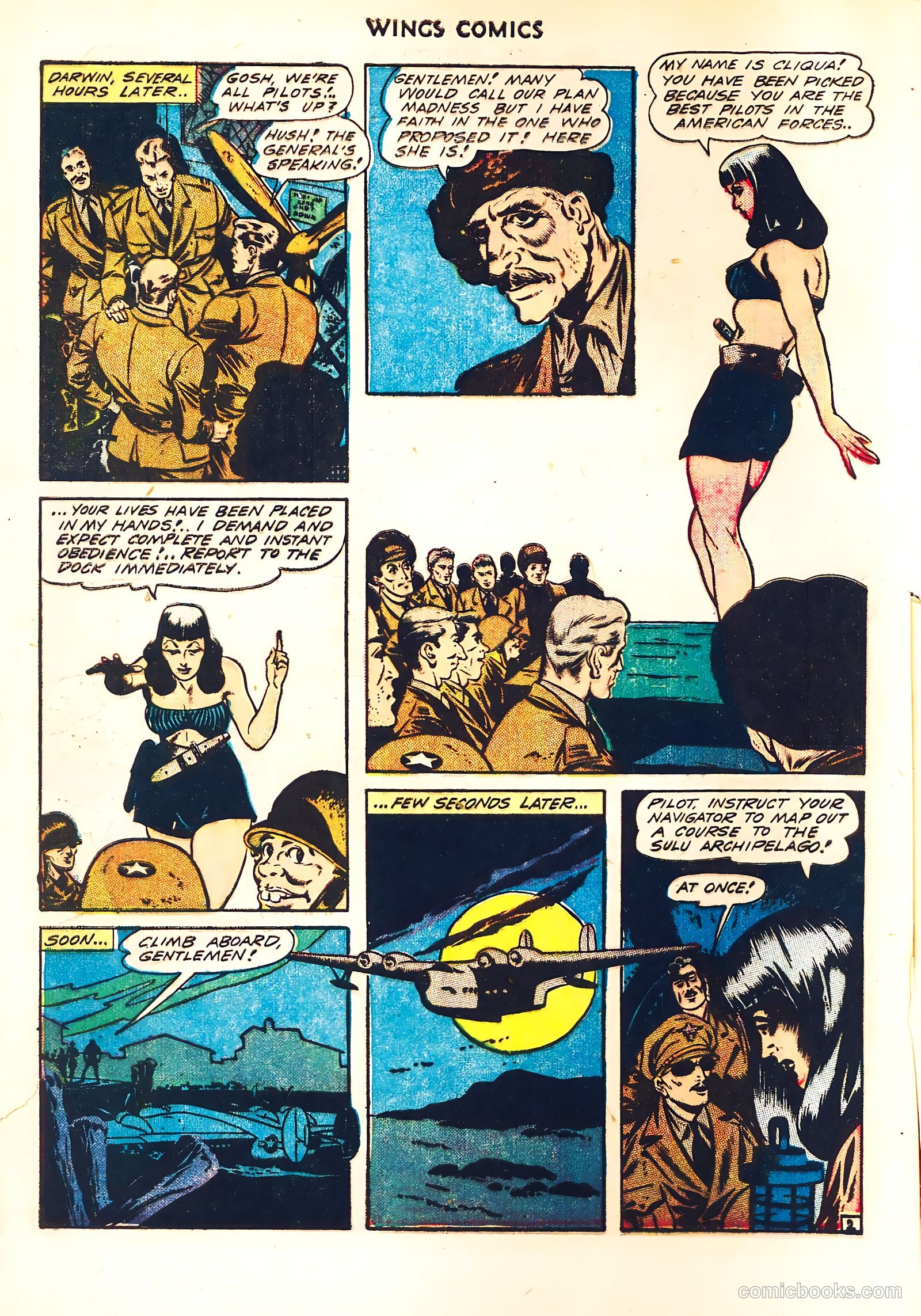 Wings Comics #41 (1944) — page 4 of 60