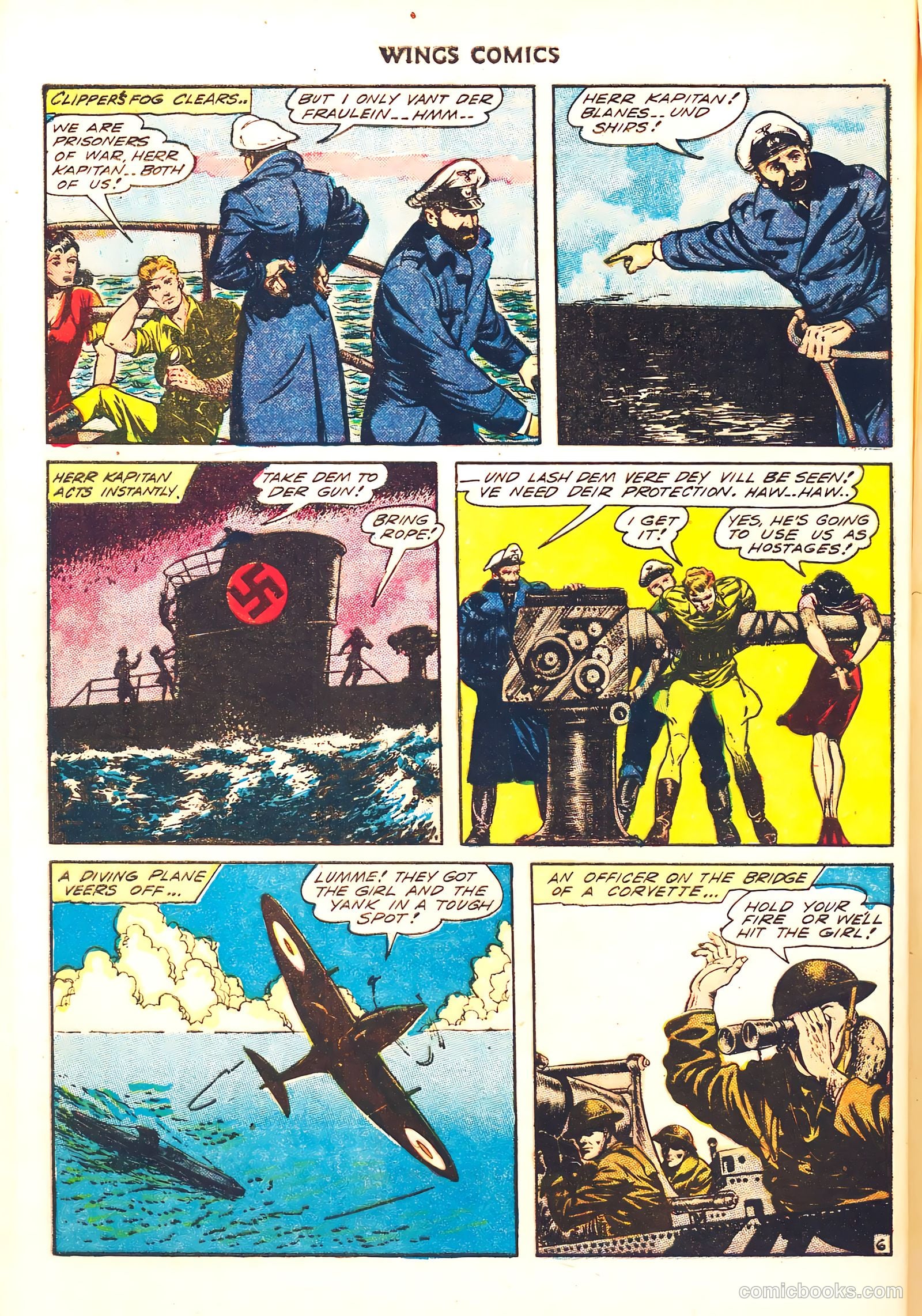 Wings Comics #41 (1944) — page 56 of 60
