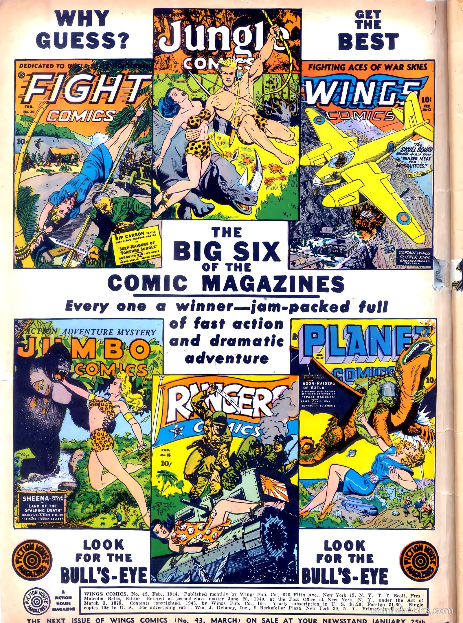 Wings Comics #42 (1944) — page 2 of 60