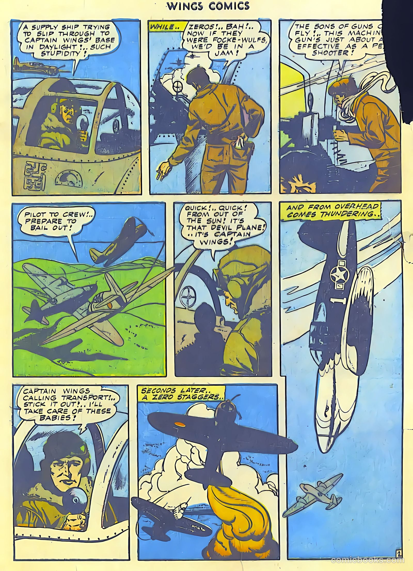 Wings Comics #42 (1944) — page 4 of 60