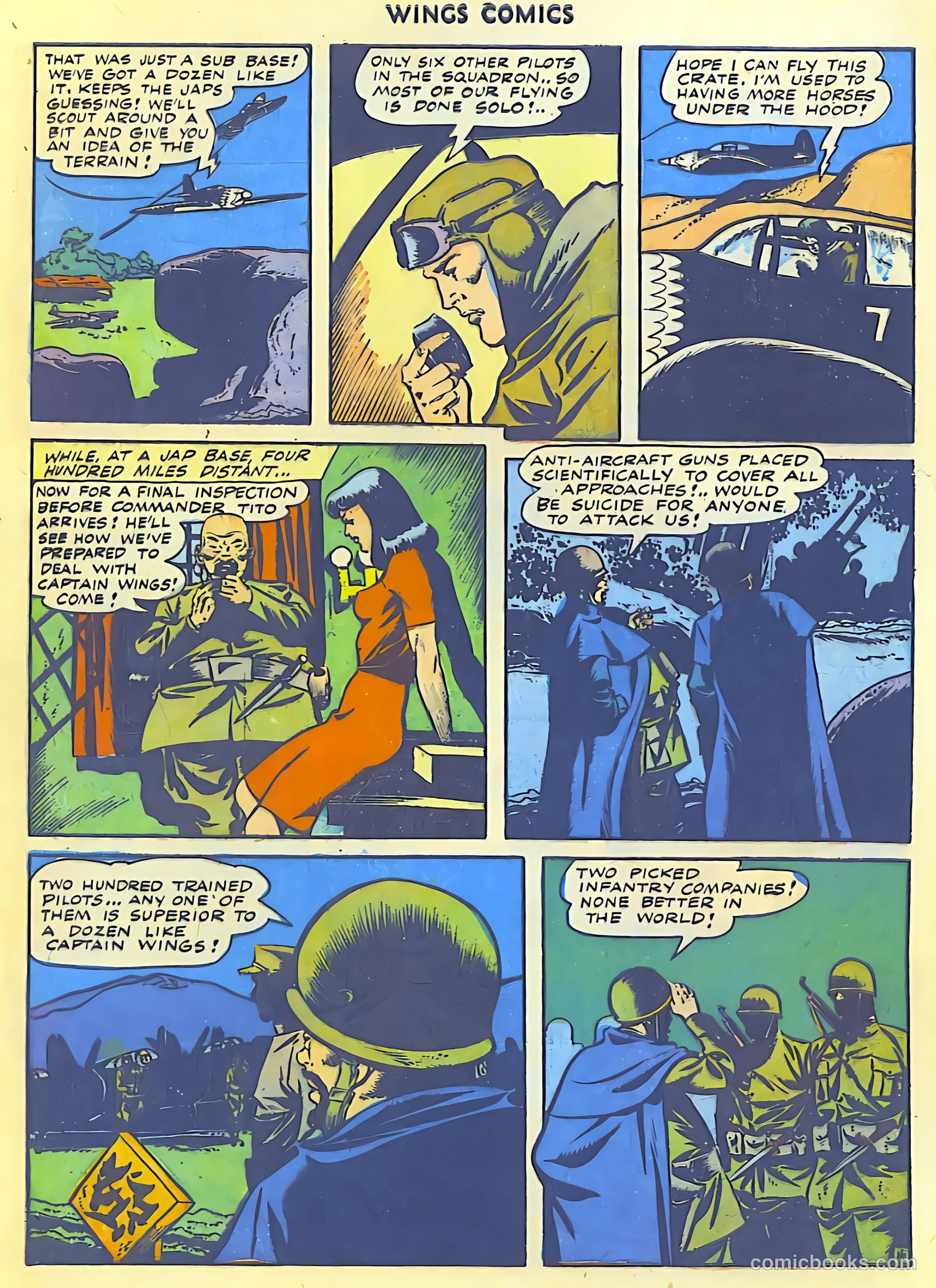 Wings Comics #42 (1944) — page 6 of 60