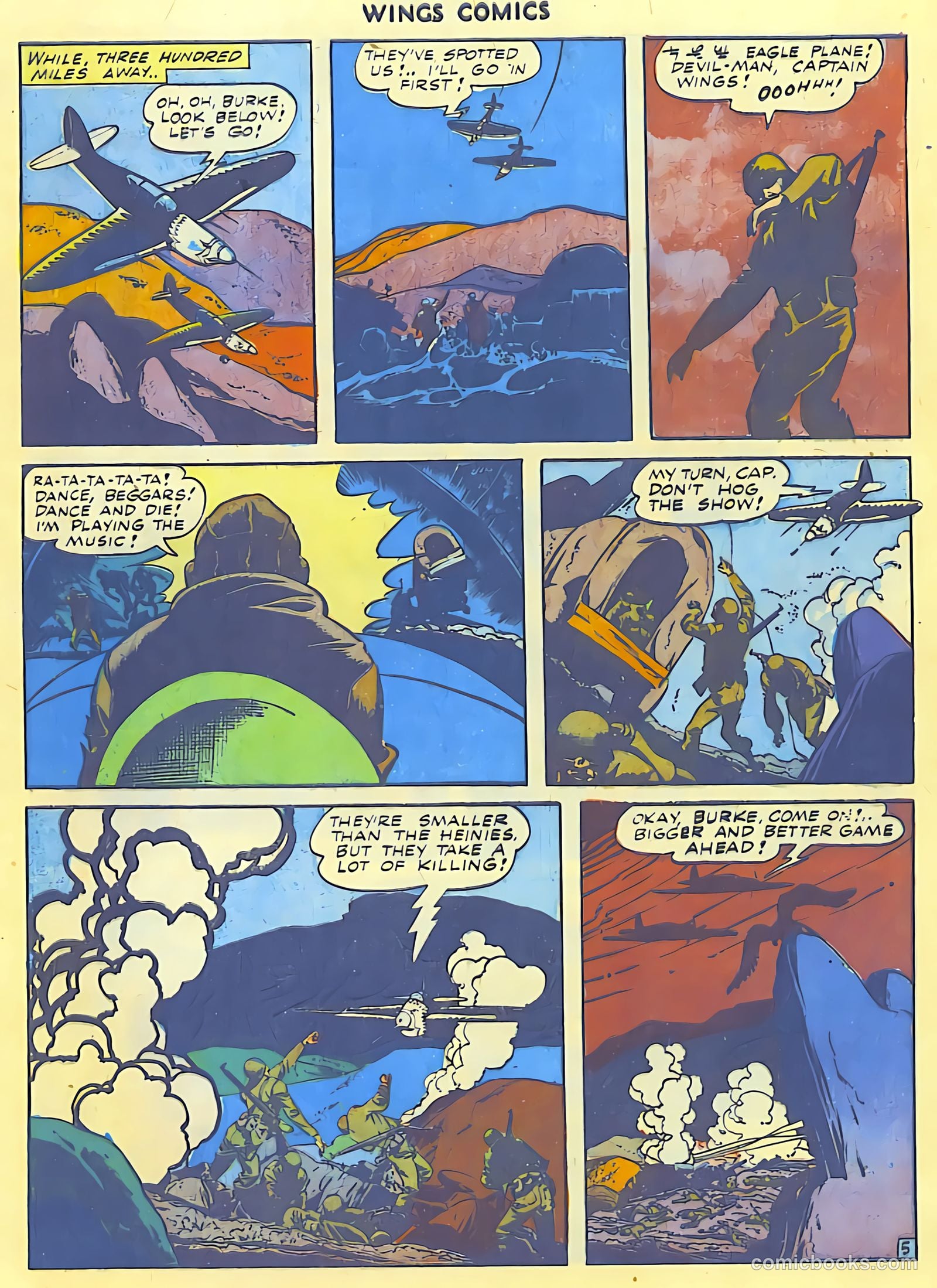 Wings Comics #42 (1944) — page 7 of 60