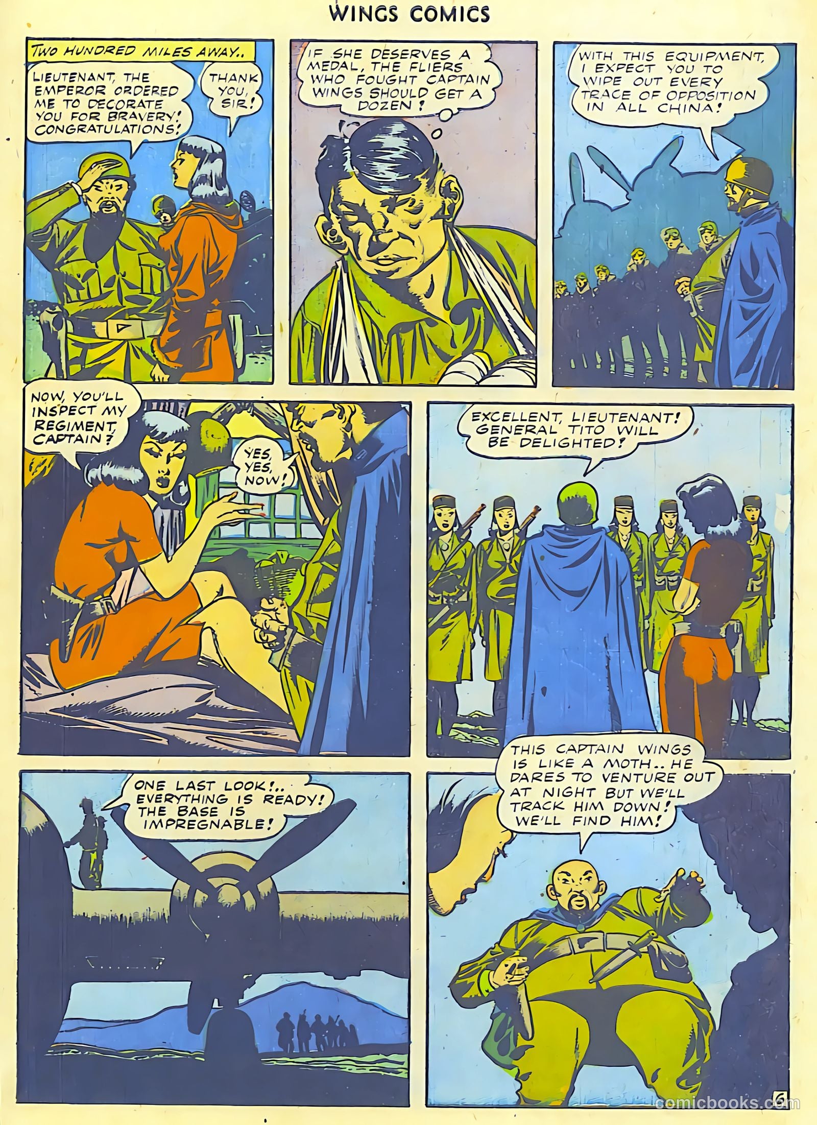 Wings Comics #42 (1944) — page 8 of 60