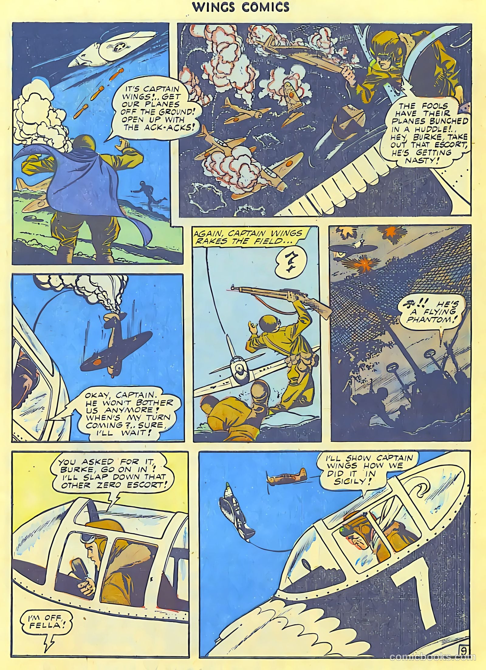 Wings Comics #42 (1944) — page 11 of 60