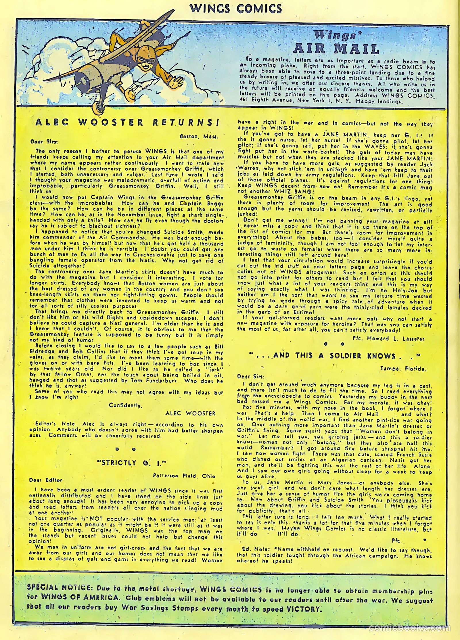 Wings Comics #42 (1944) — page 34 of 60