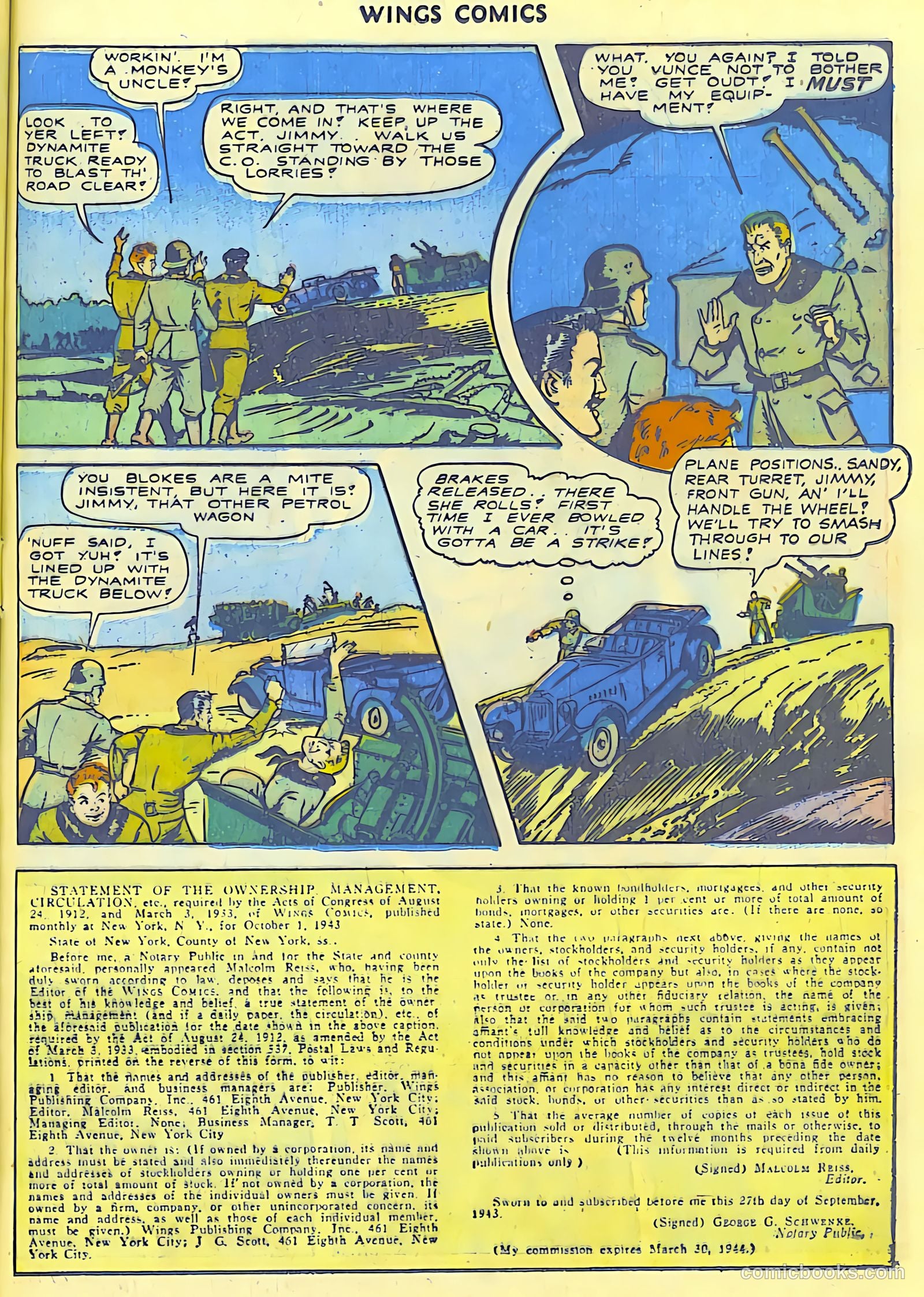 Wings Comics #42 (1944) — page 39 of 60