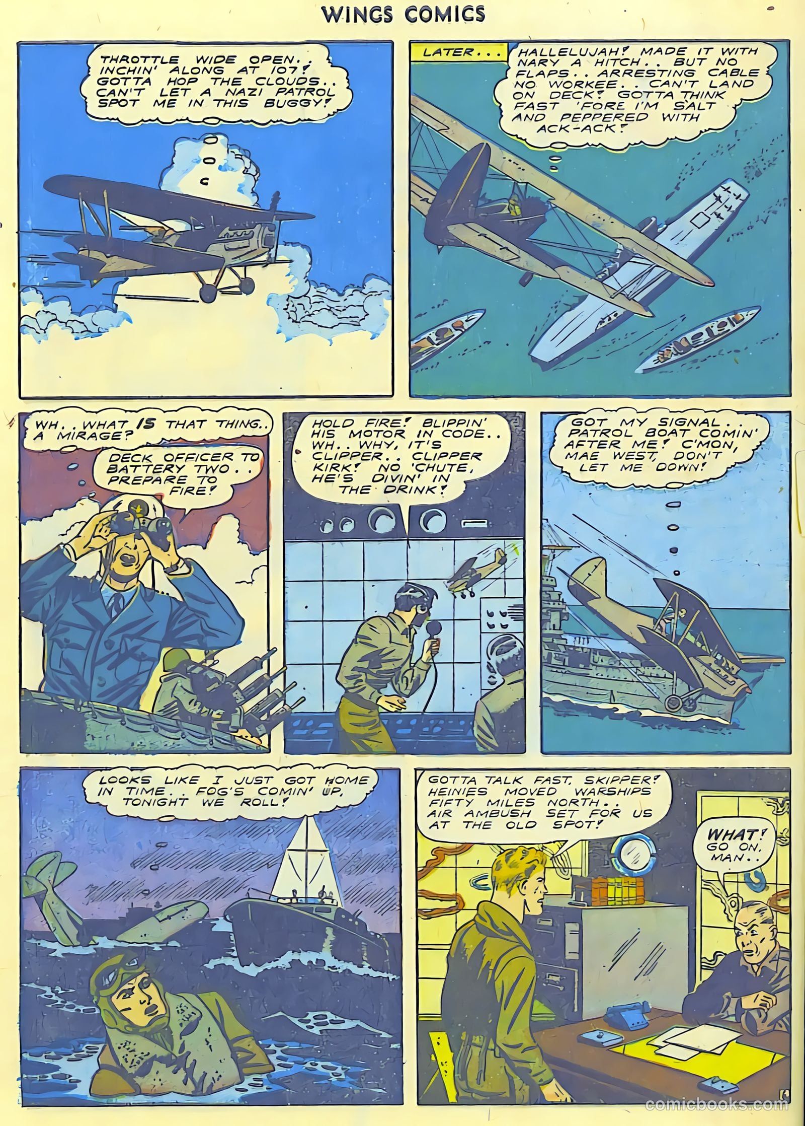 Wings Comics #42 (1944) — page 56 of 60