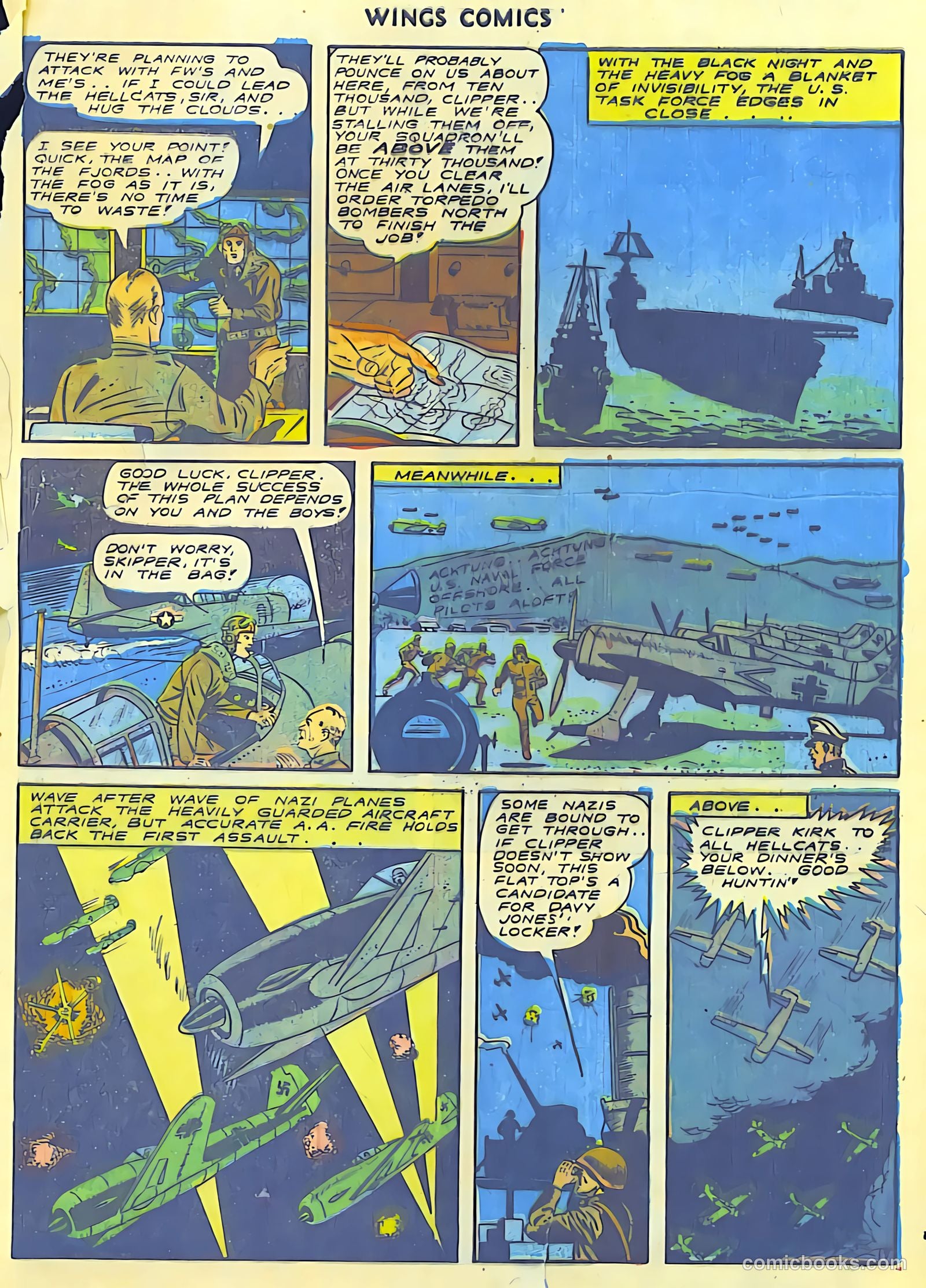 Wings Comics #42 (1944) — page 57 of 60