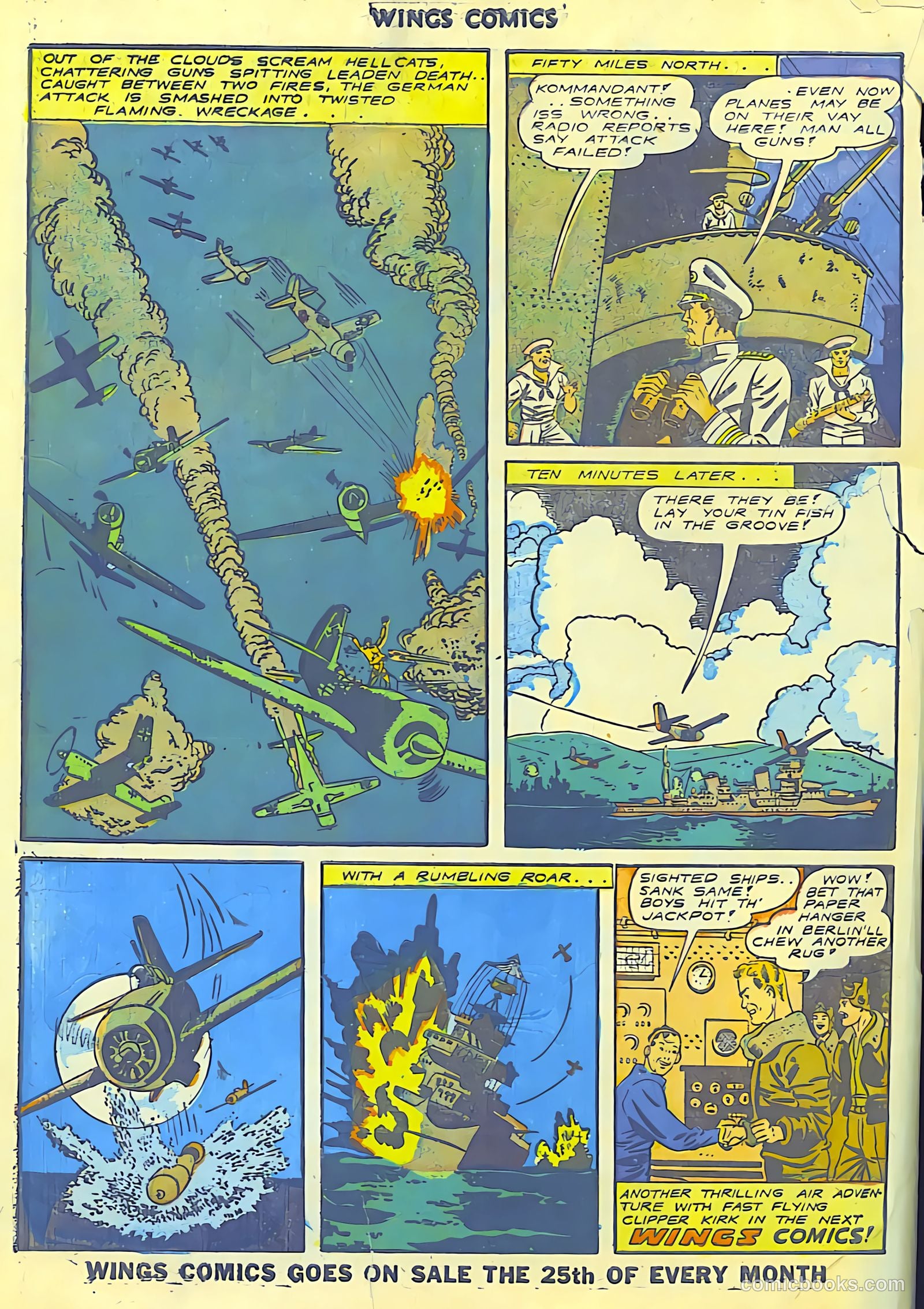 Wings Comics #42 (1944) — page 58 of 60