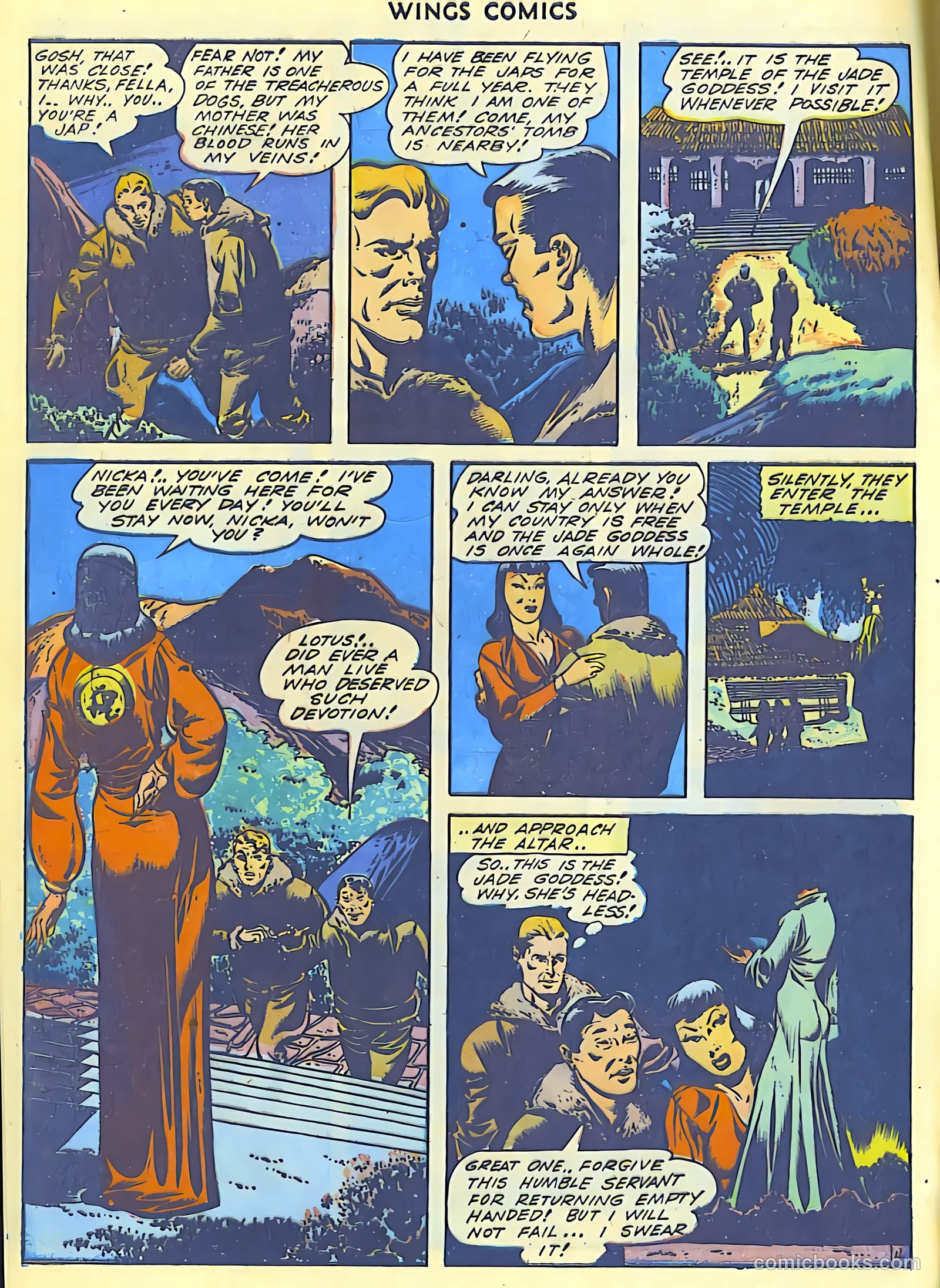 Wings Comics #43 (1944) — page 6 of 60