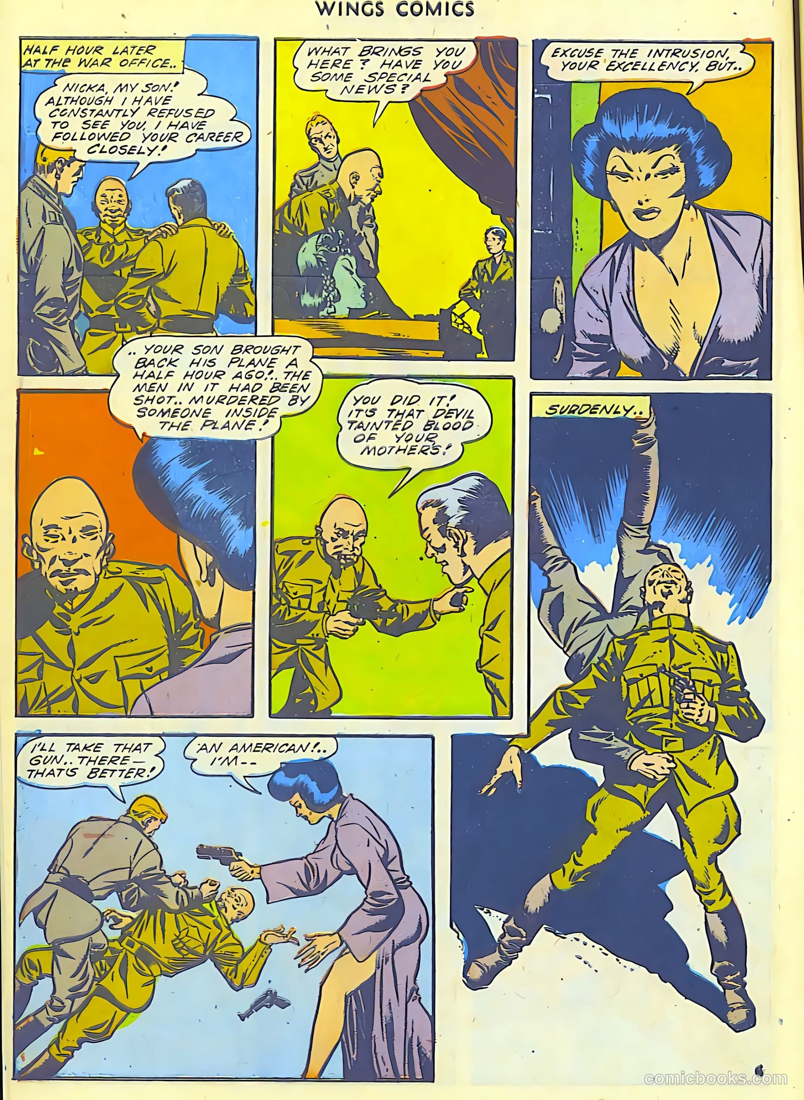 Wings Comics #43 (1944) — page 8 of 60