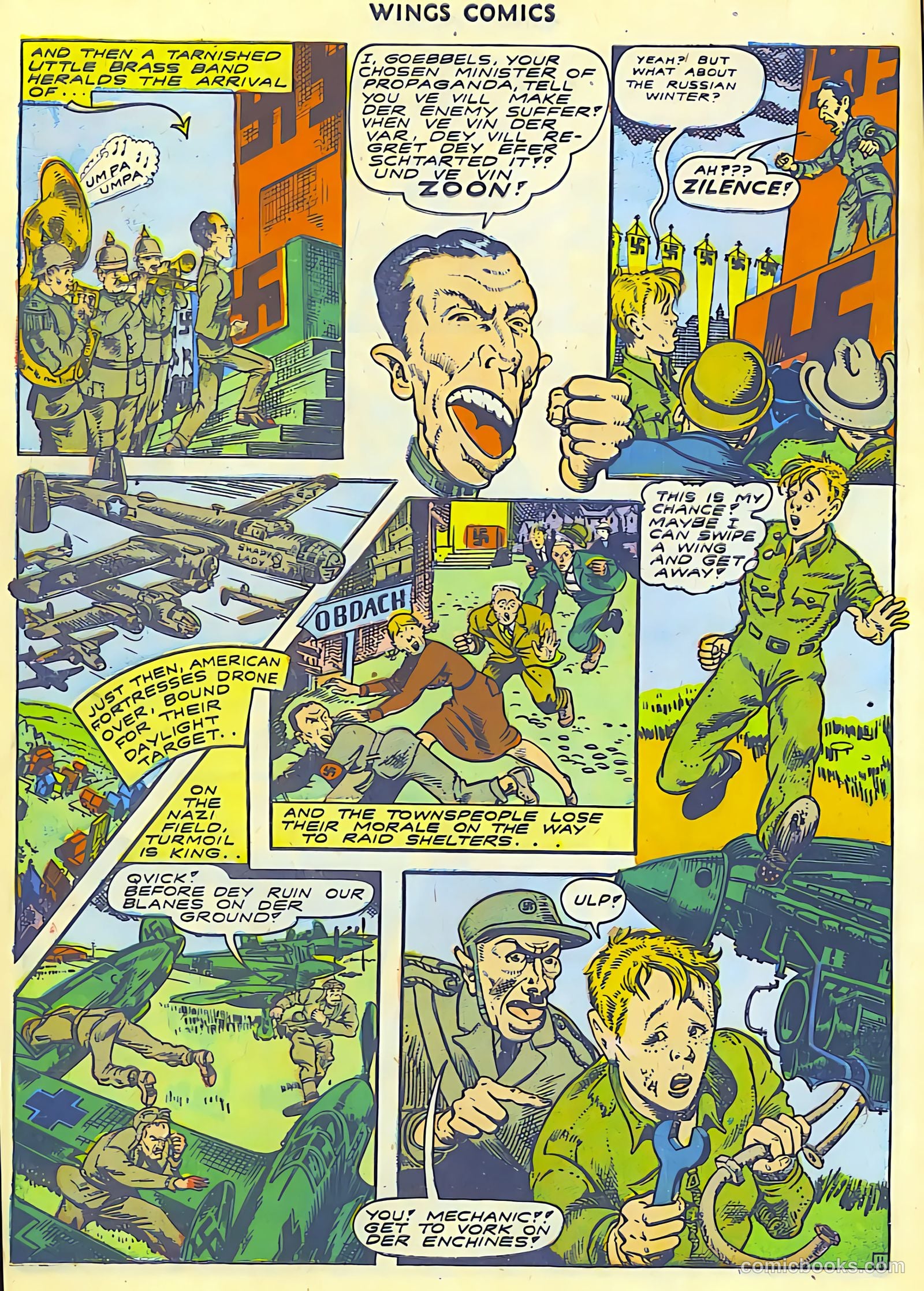 Wings Comics #43 (1944) — page 16 of 60