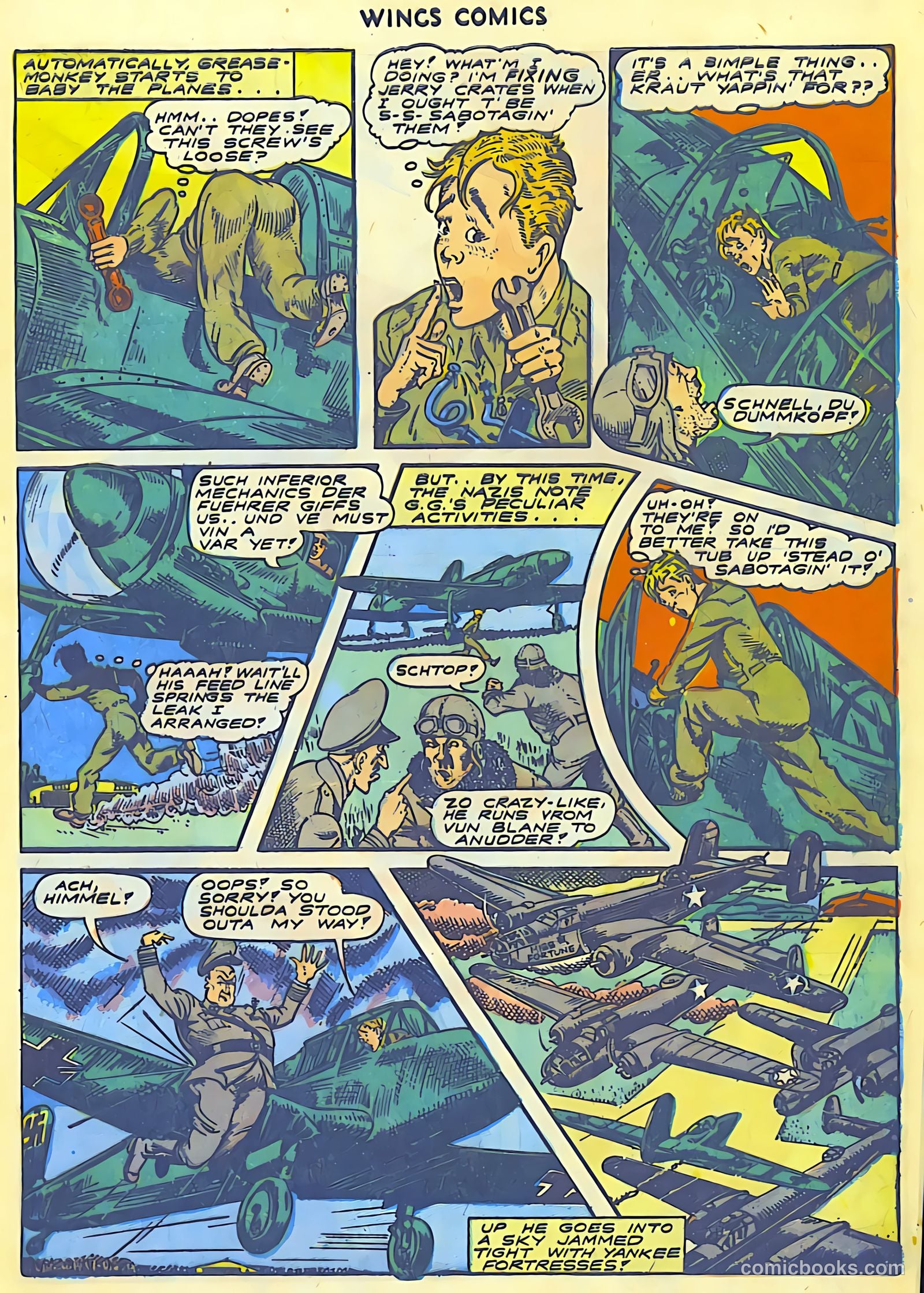 Wings Comics #43 (1944) — page 17 of 60