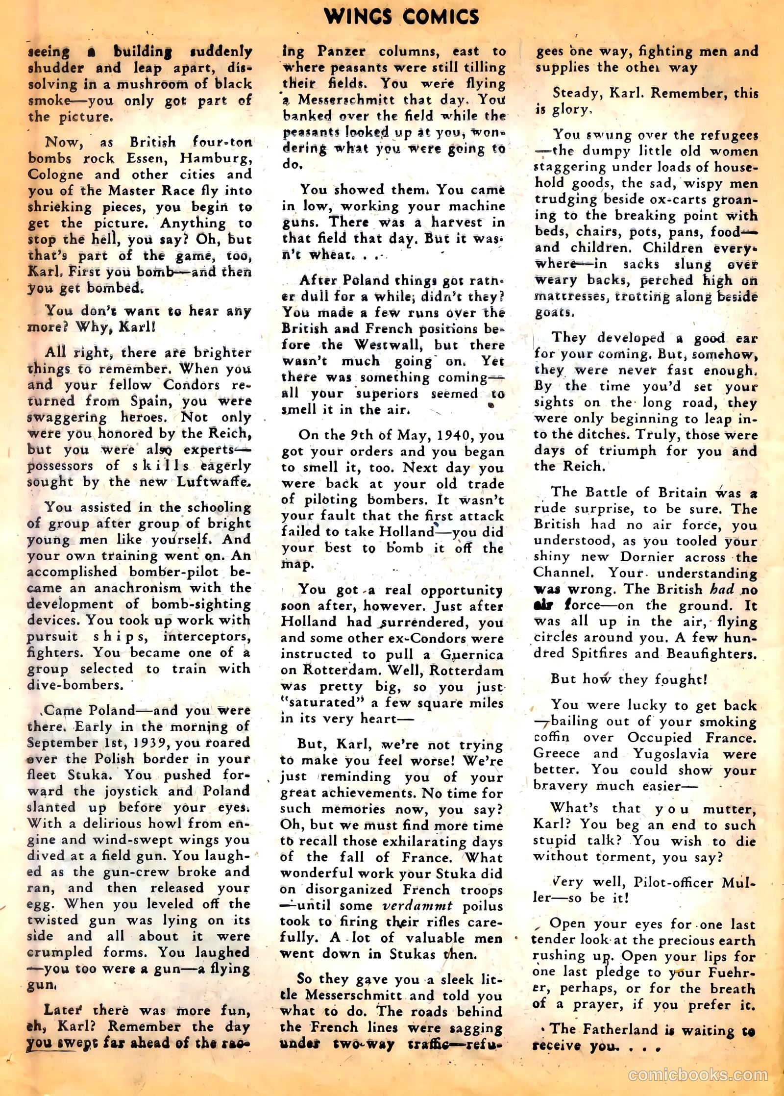 Wings Comics #43 (1944) — page 50 of 60