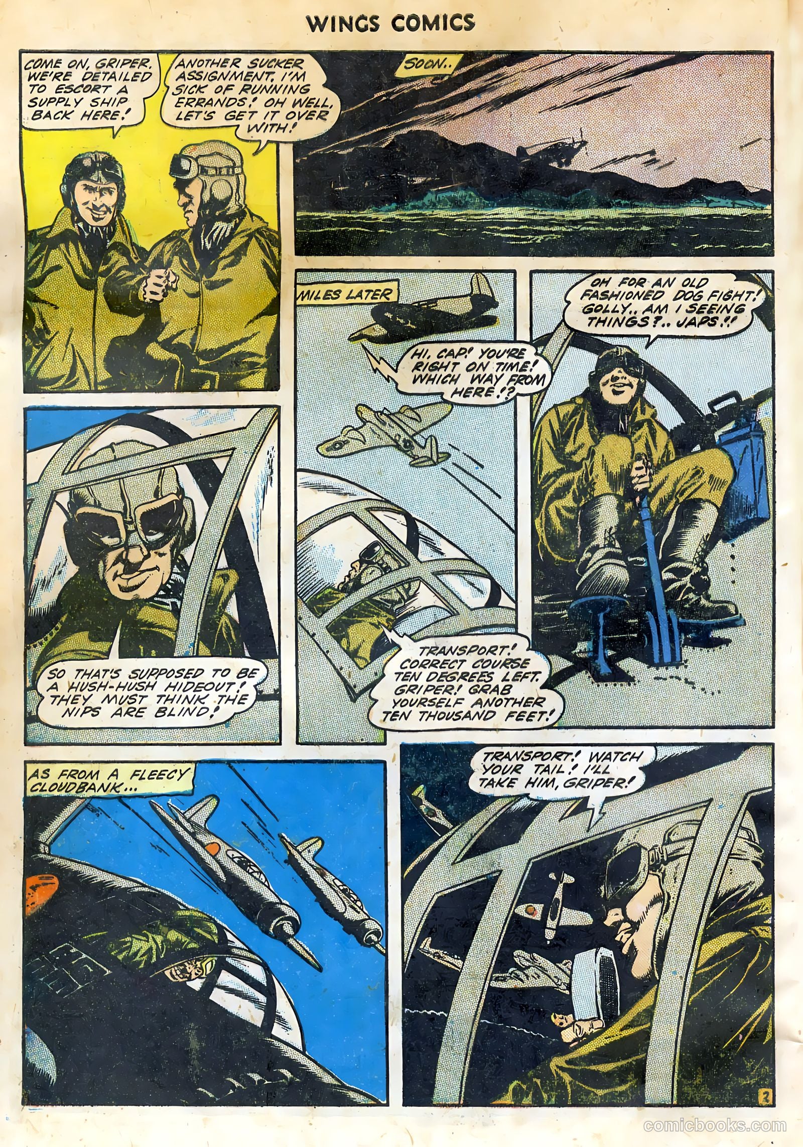 Wings Comics #44 (1944) — page 4 of 52