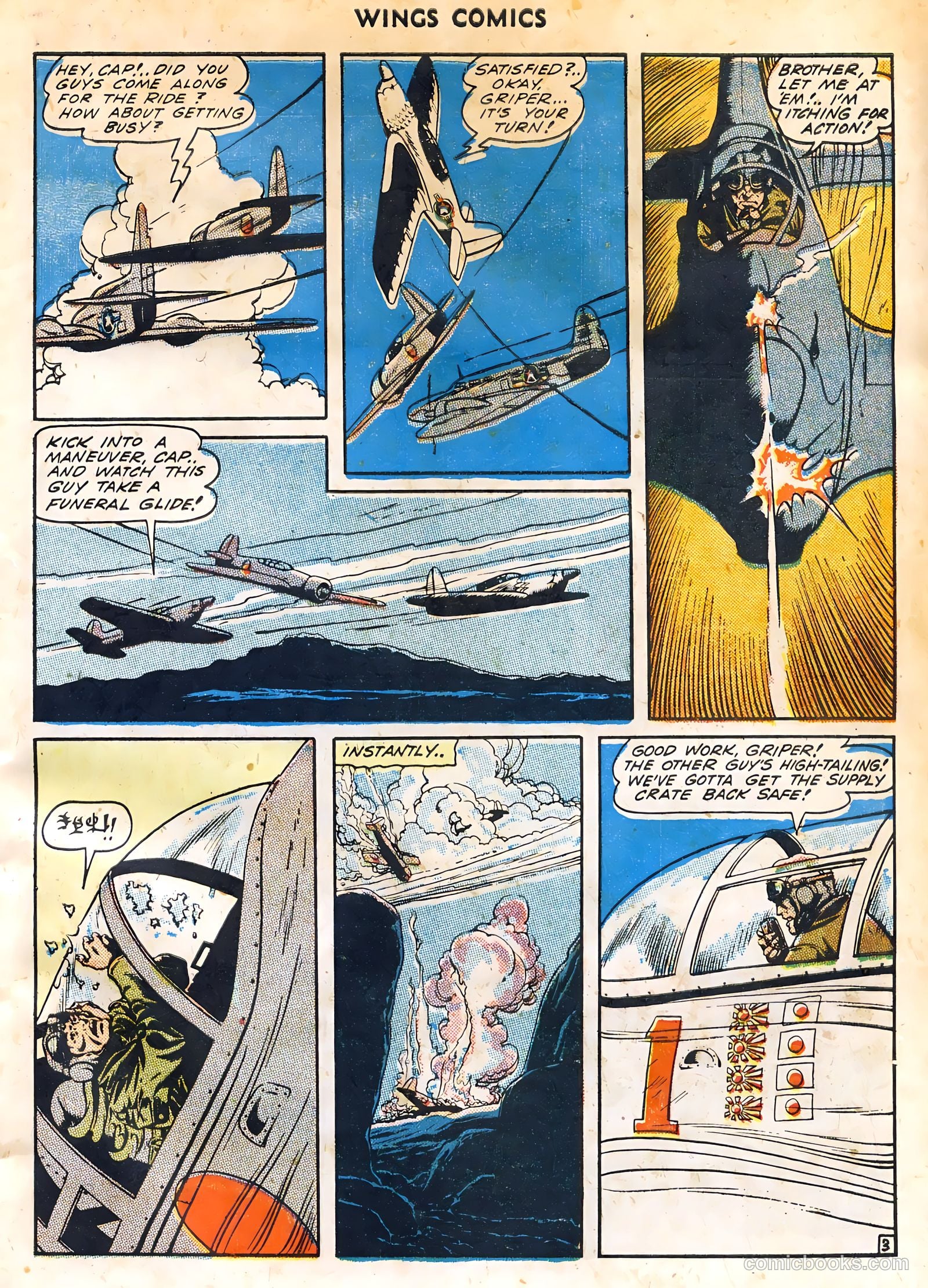 Wings Comics #44 (1944) — page 5 of 52
