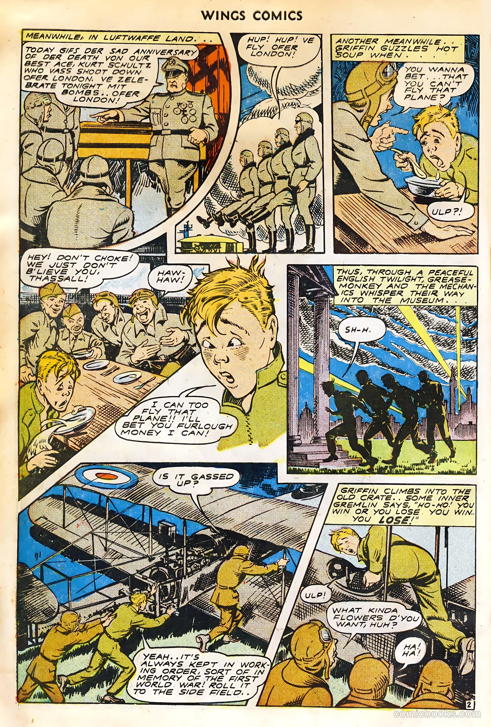 Wings Comics #44 (1944) — page 14 of 52