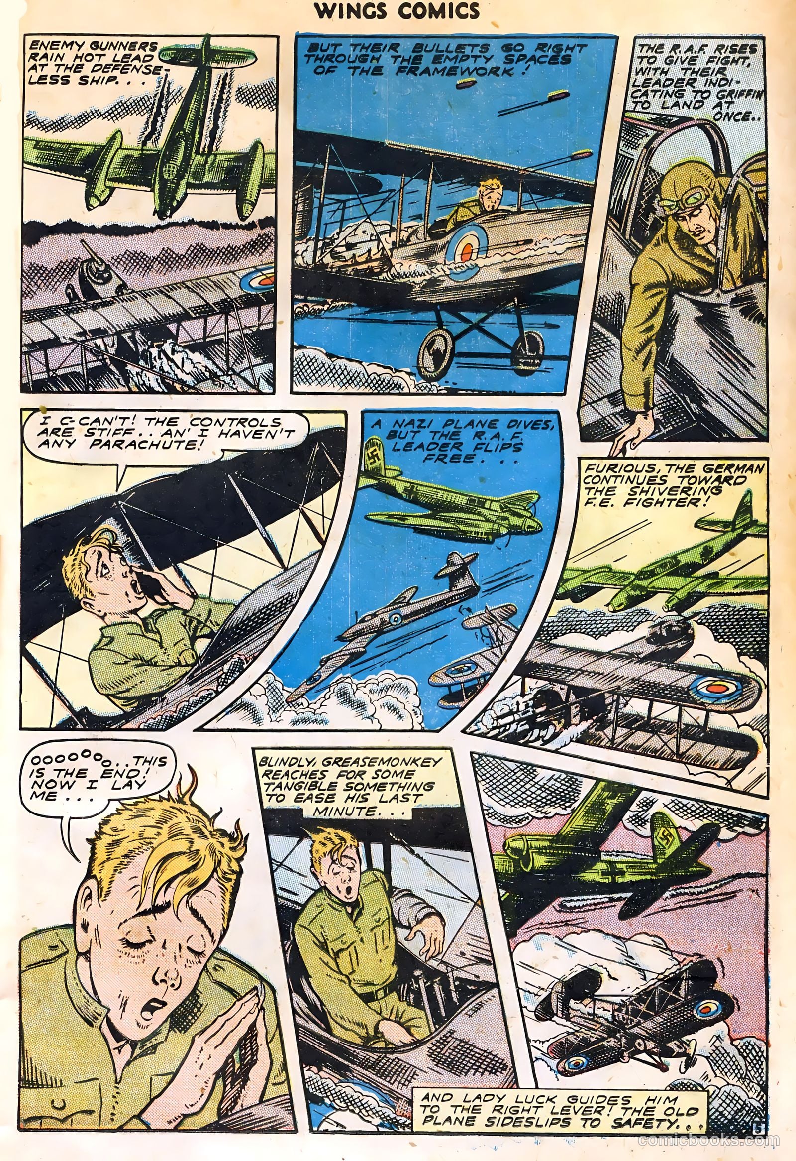 Wings Comics #44 (1944) — page 17 of 52