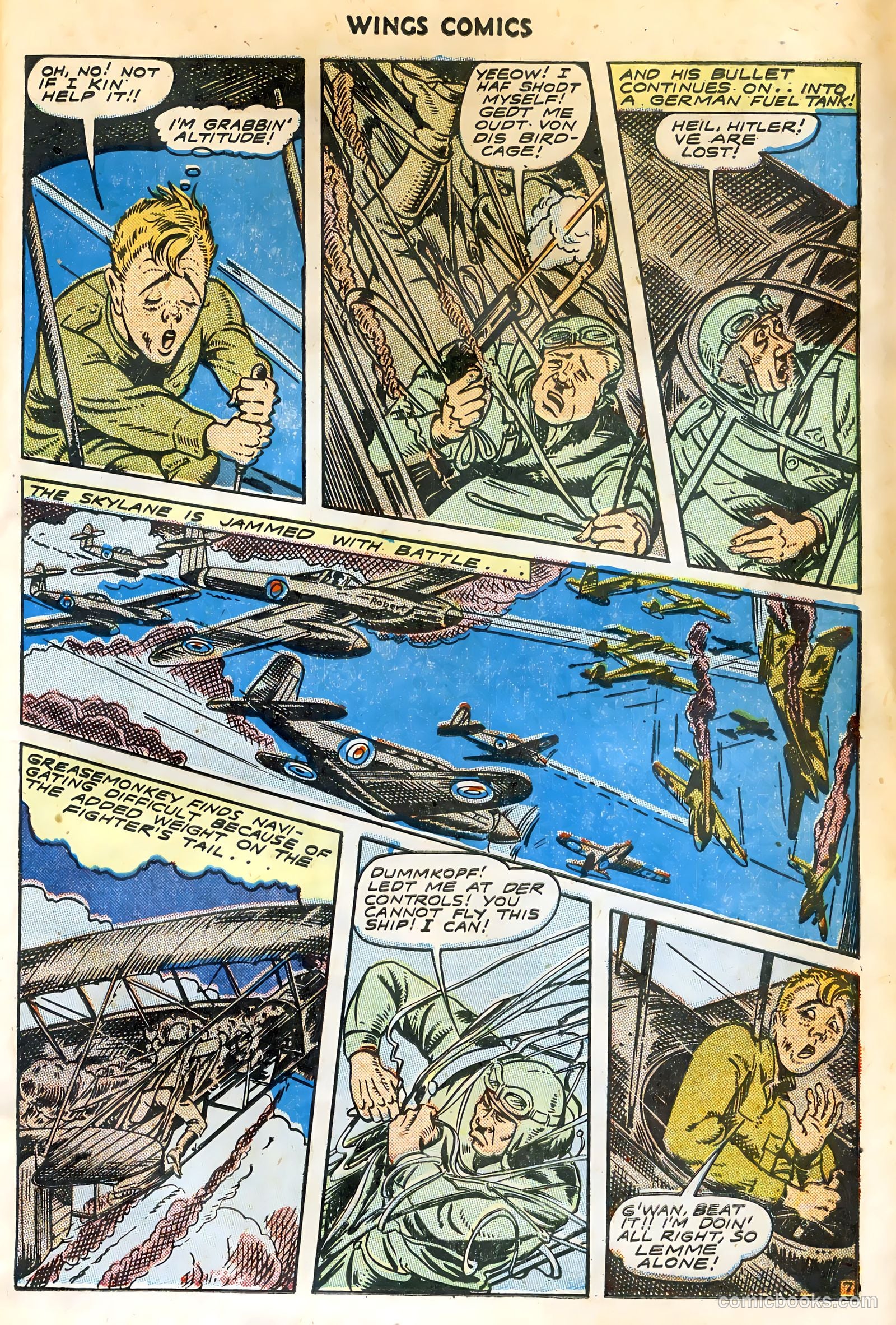 Wings Comics #44 (1944) — page 19 of 52