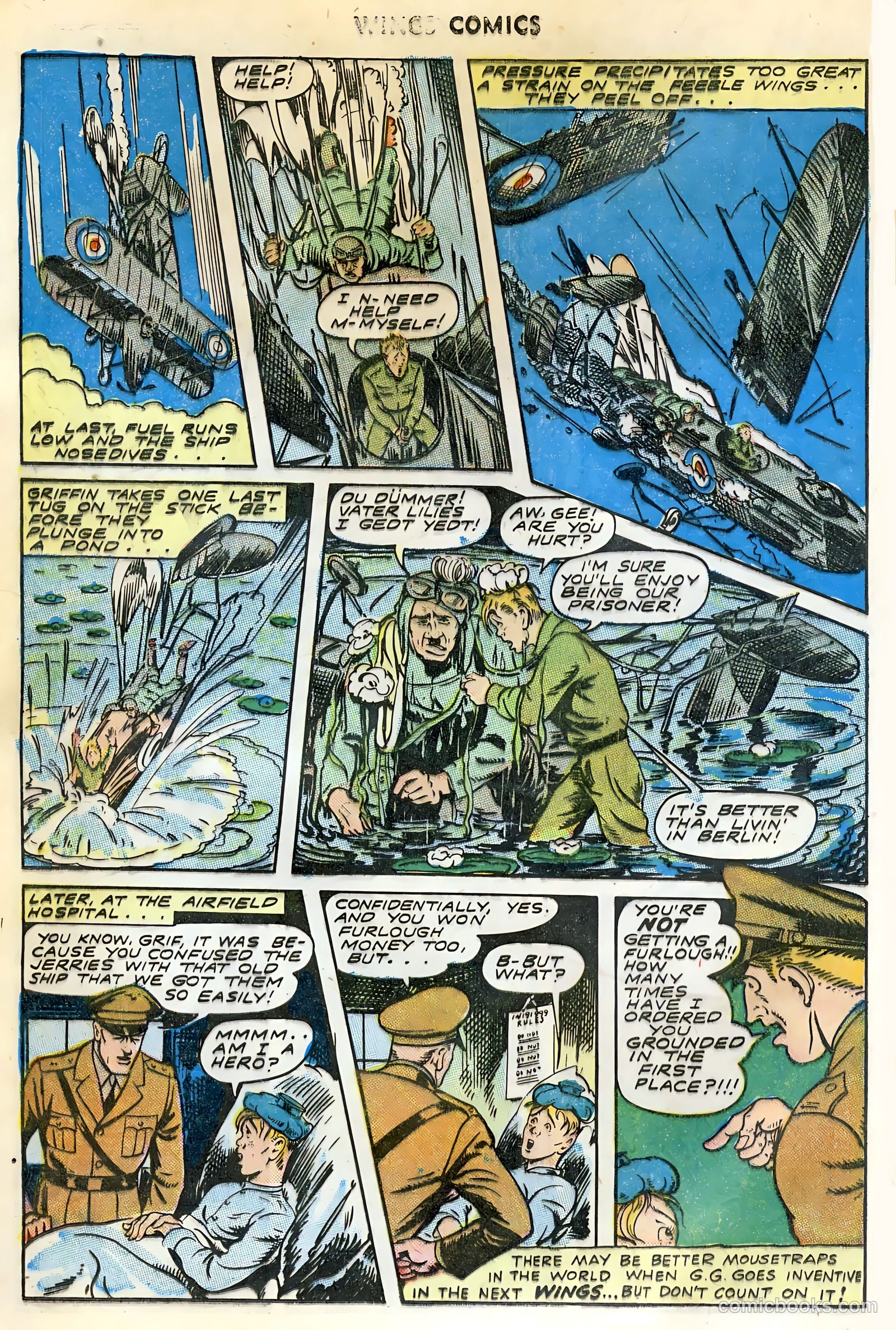 Wings Comics #44 (1944) — page 20 of 52