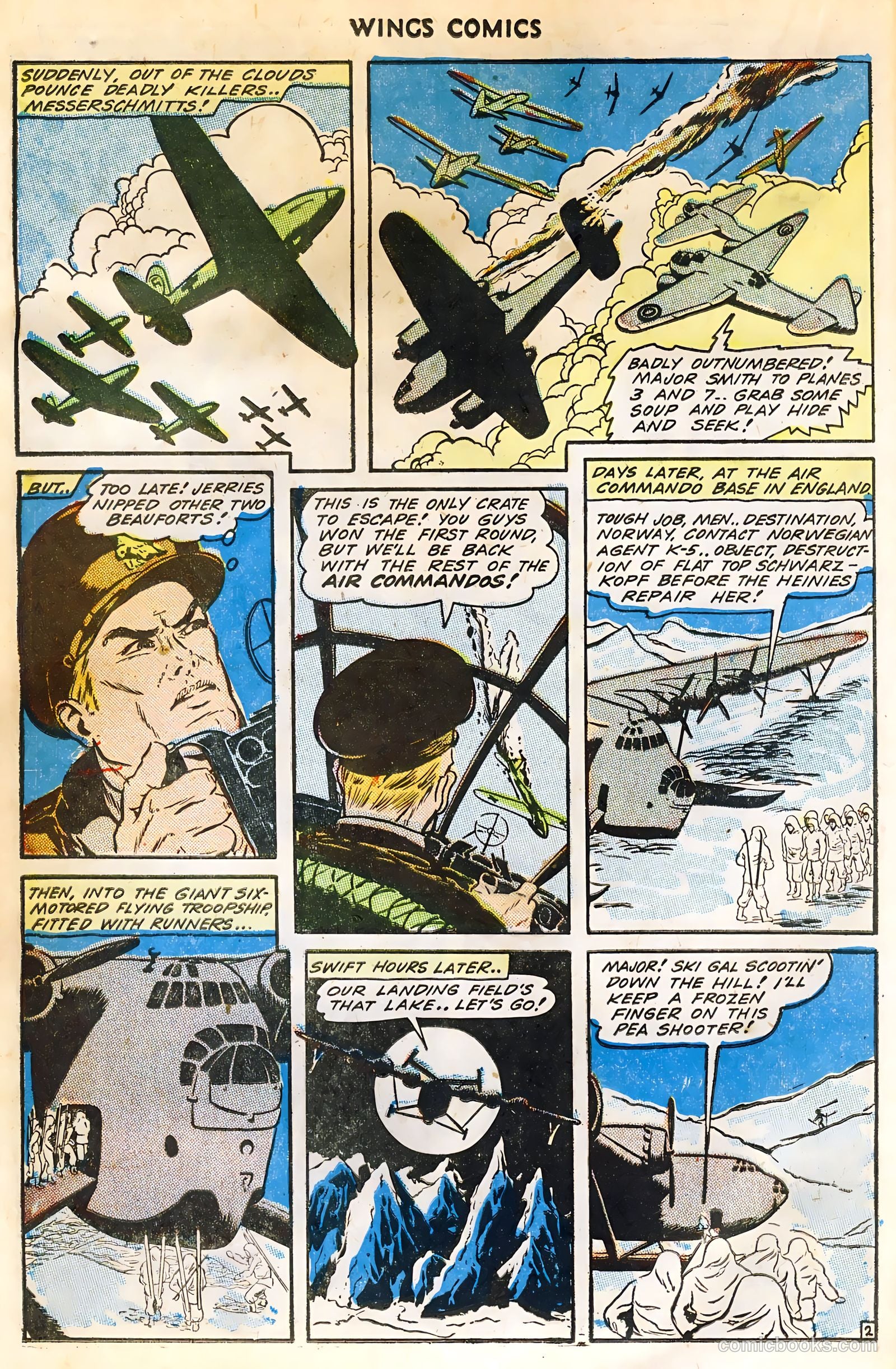 Wings Comics #44 (1944) — page 22 of 52