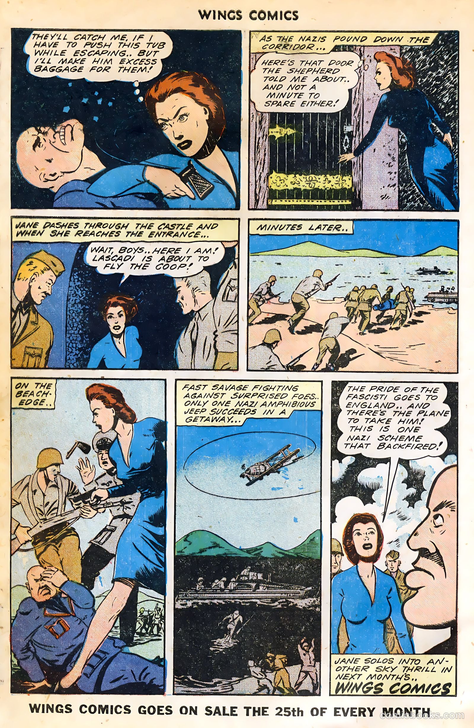 Wings Comics #44 (1944) — page 40 of 52