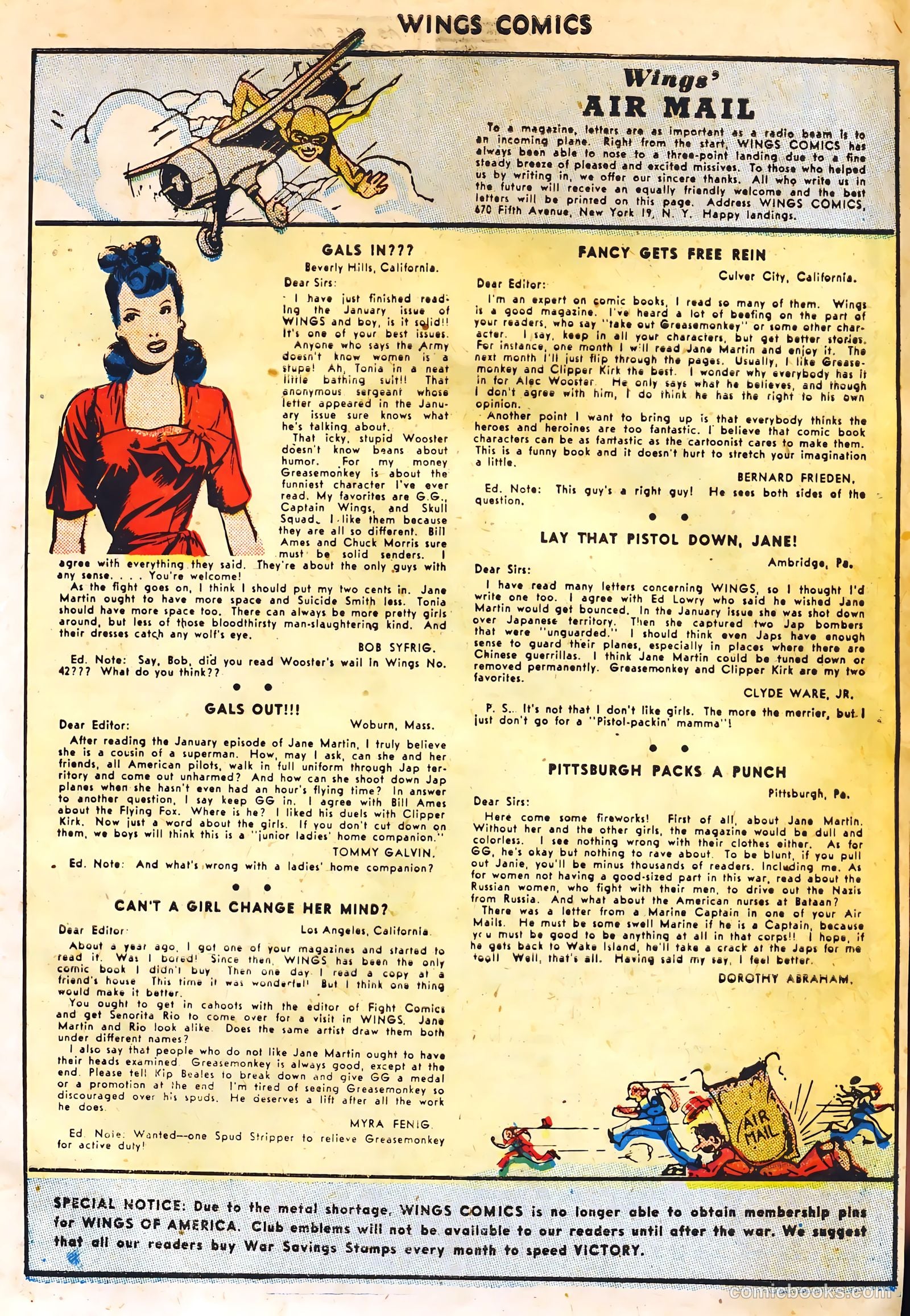 Wings Comics #44 (1944) — page 41 of 52