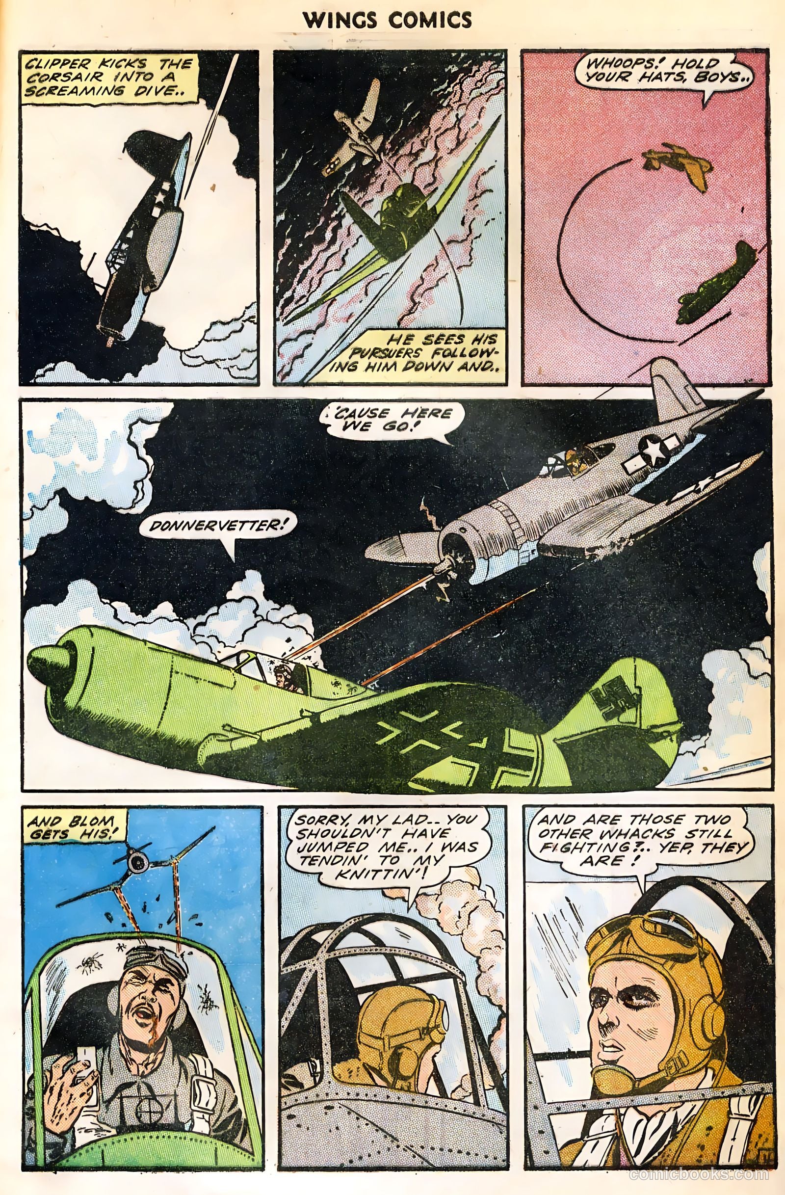Wings Comics #44 (1944) — page 47 of 52