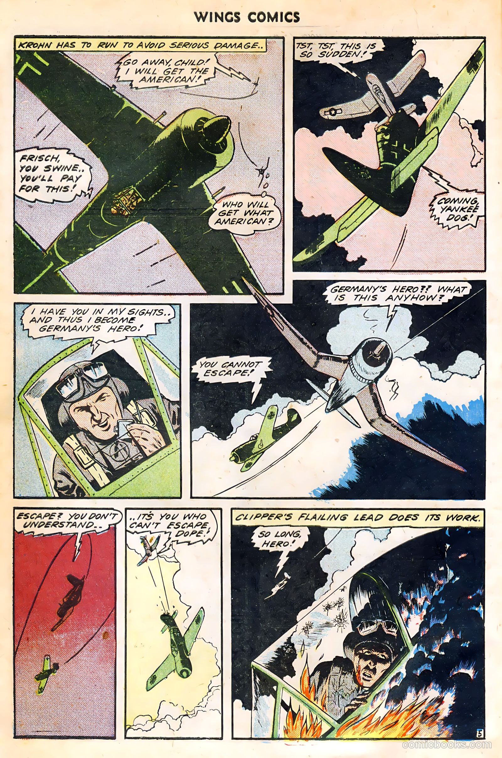 Wings Comics #44 (1944) — page 48 of 52
