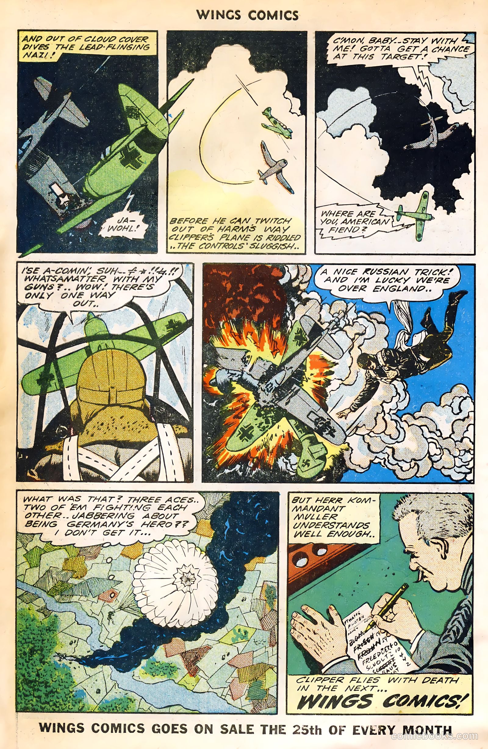 Wings Comics #44 (1944) — page 50 of 52