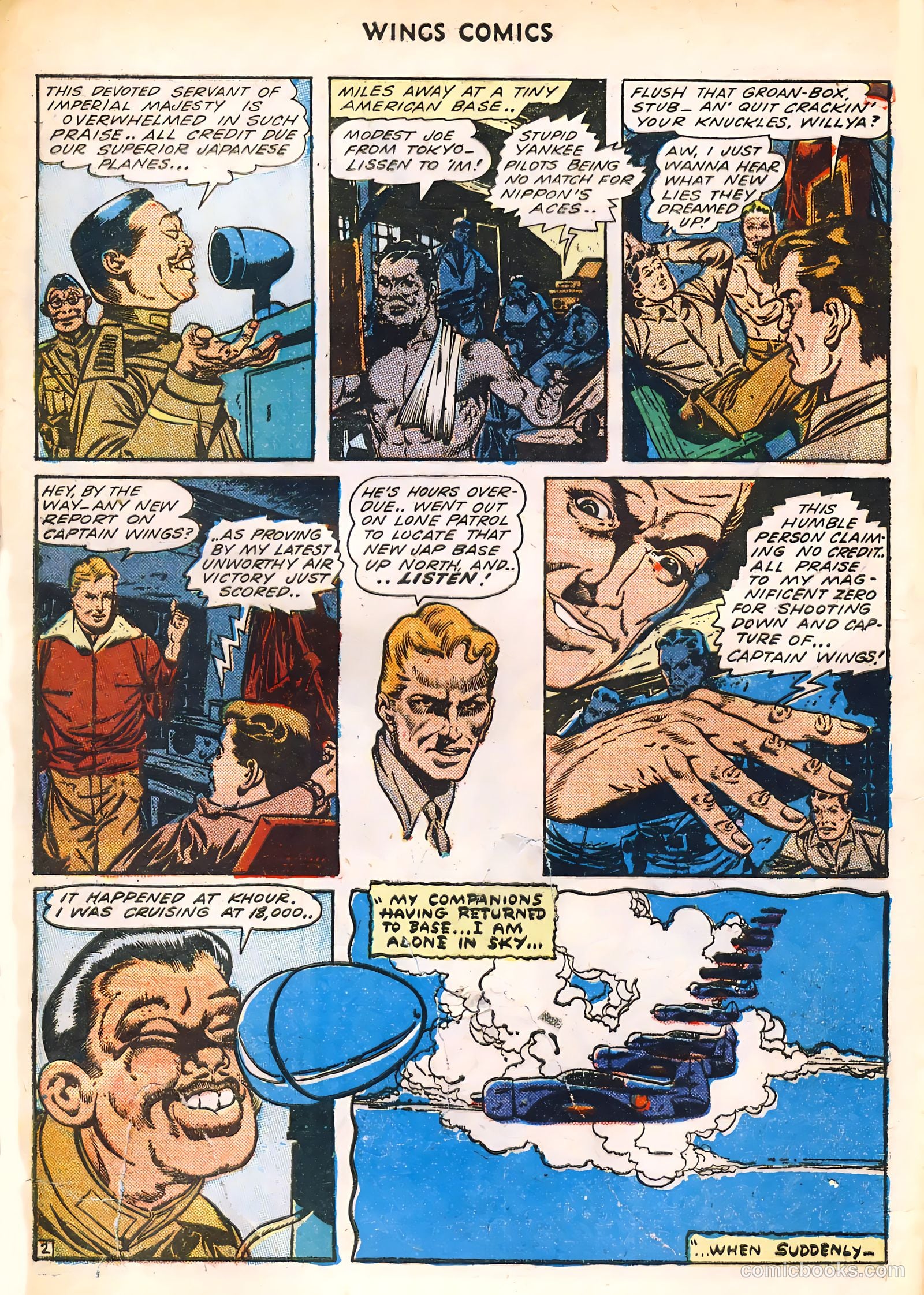 Wings Comics #45 (1944) — page 4 of 52
