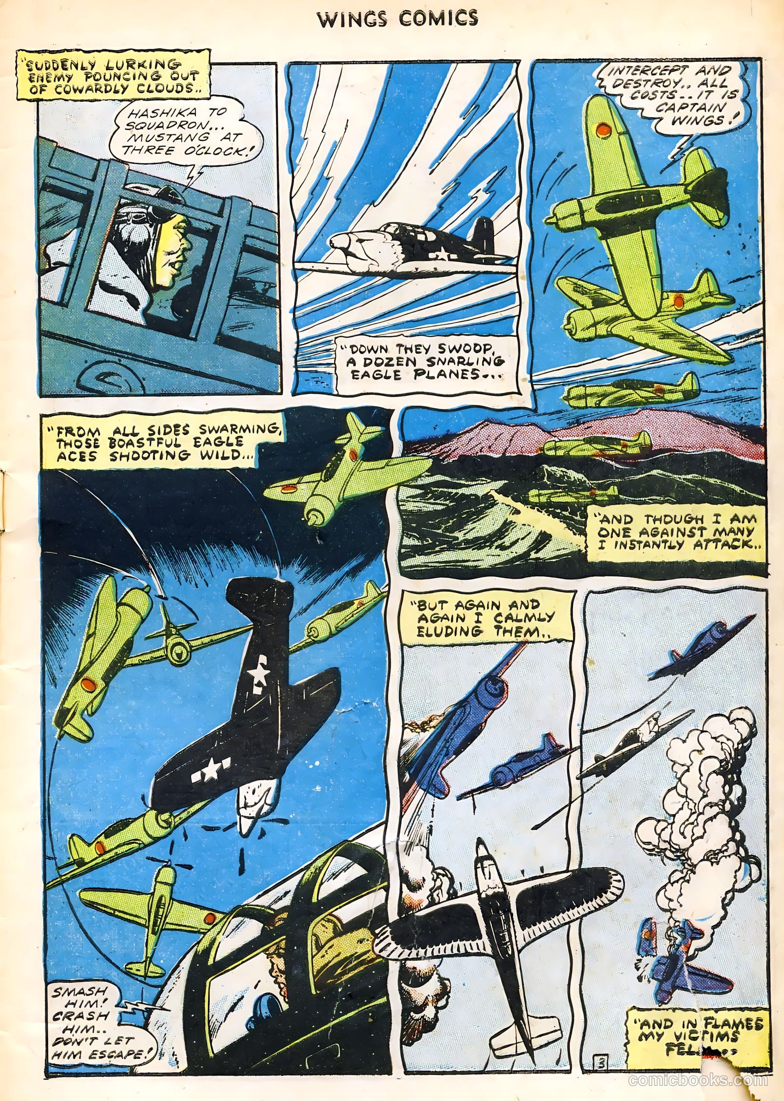 Wings Comics #45 (1944) — page 5 of 52