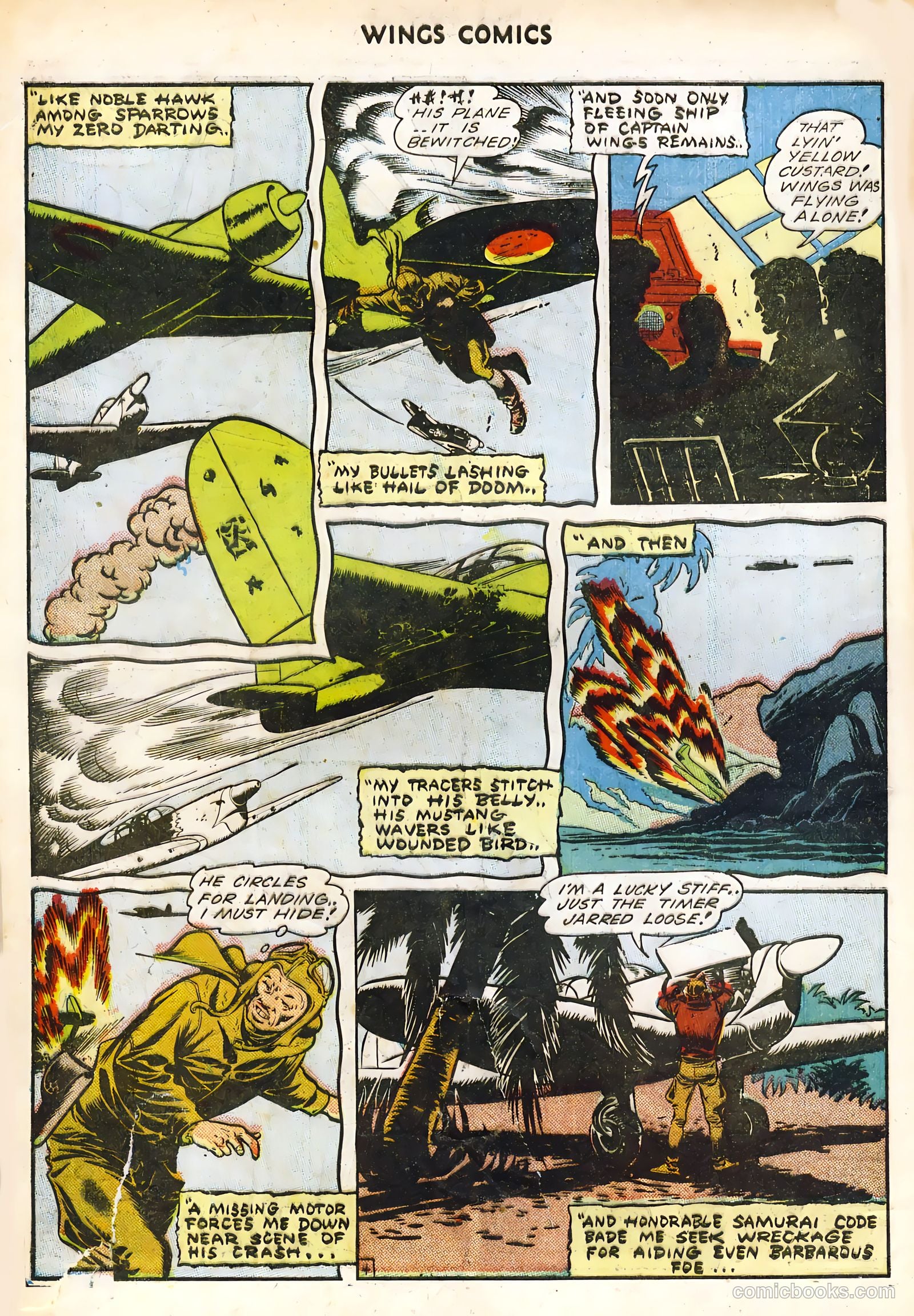 Wings Comics #45 (1944) — page 6 of 52