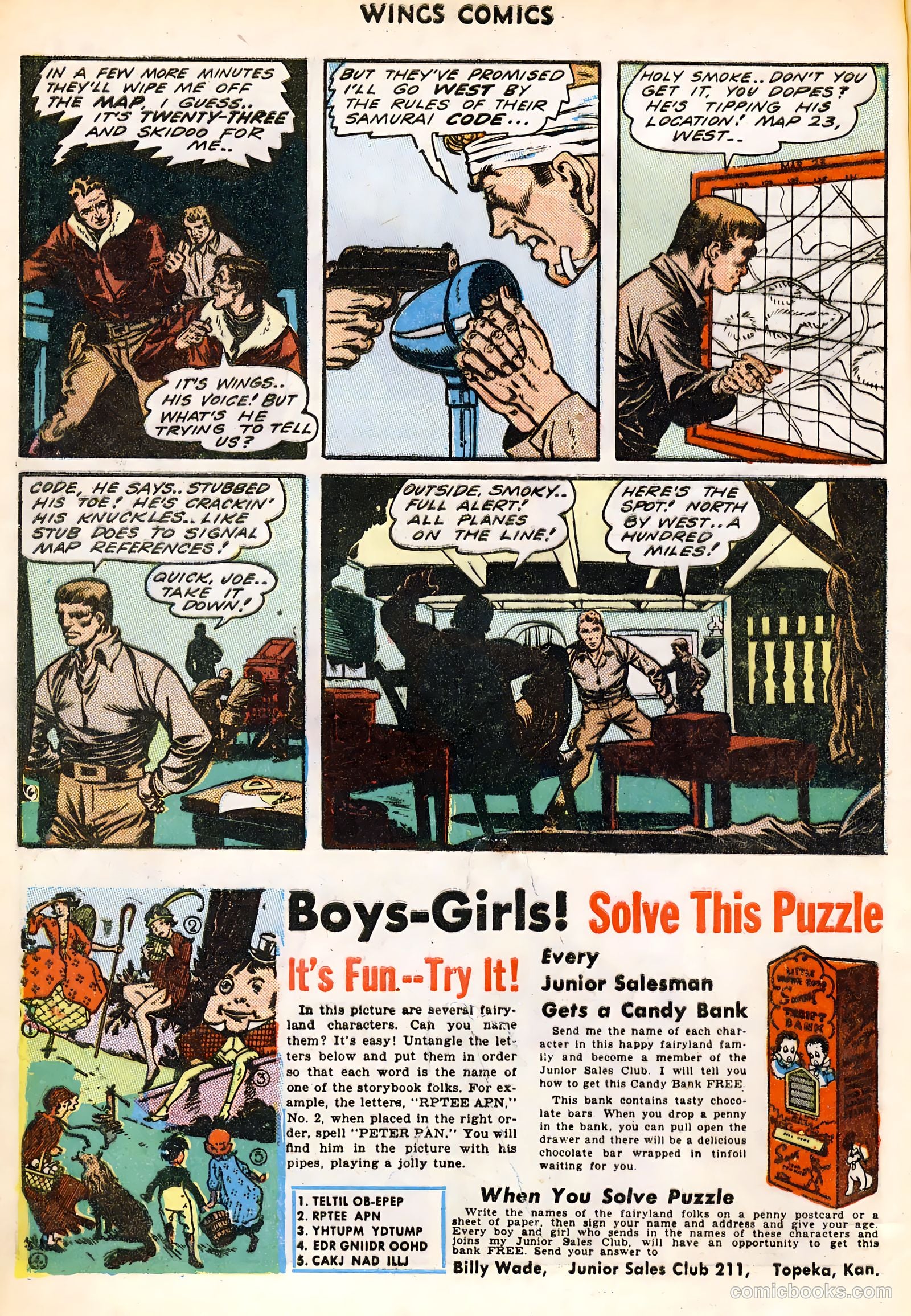 Wings Comics #45 (1944) — page 8 of 52