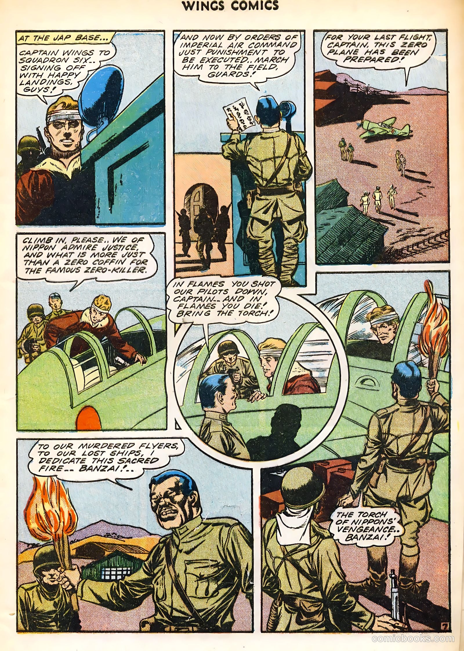 Wings Comics #45 (1944) — page 9 of 52
