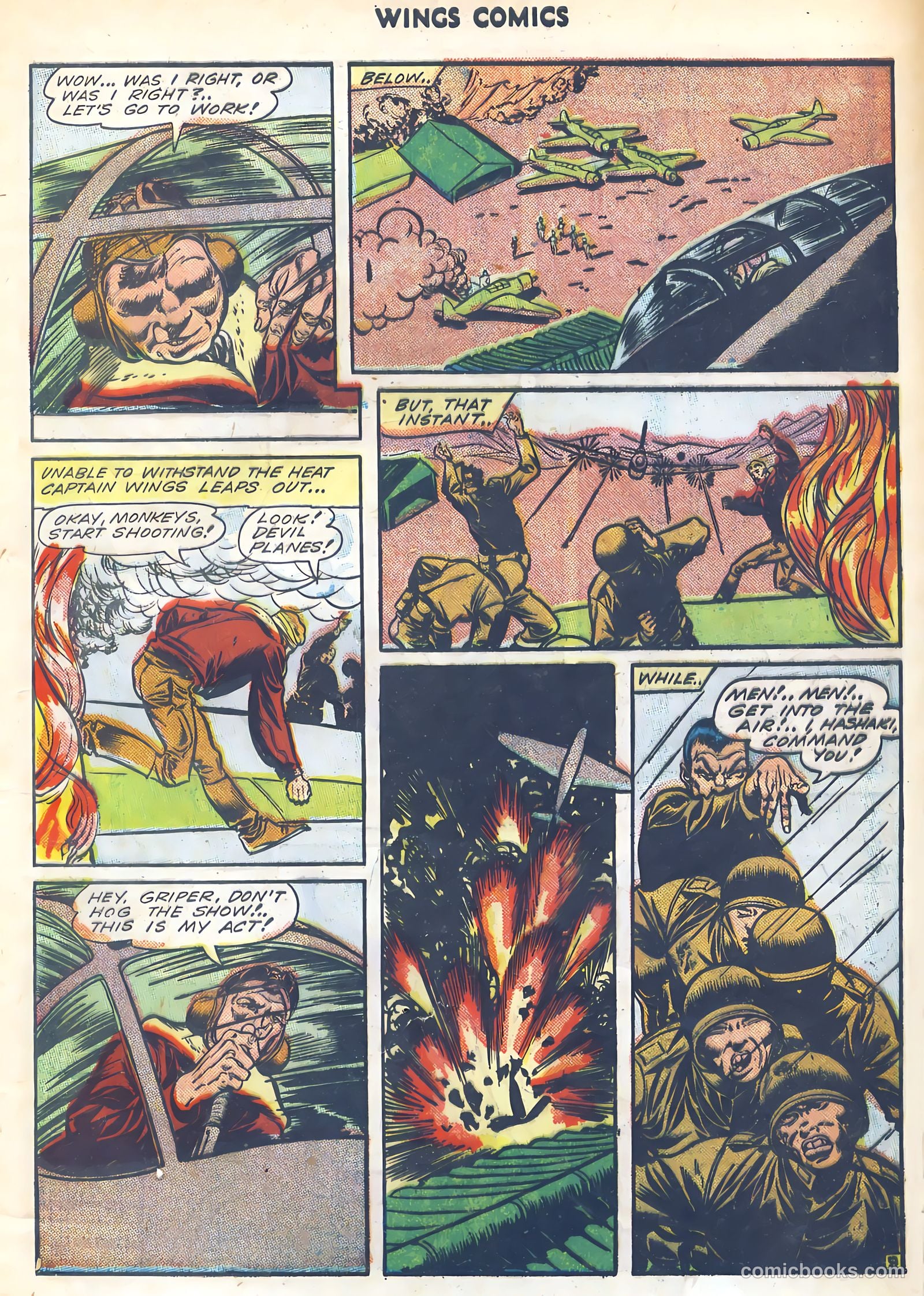 Wings Comics #45 (1944) — page 11 of 52