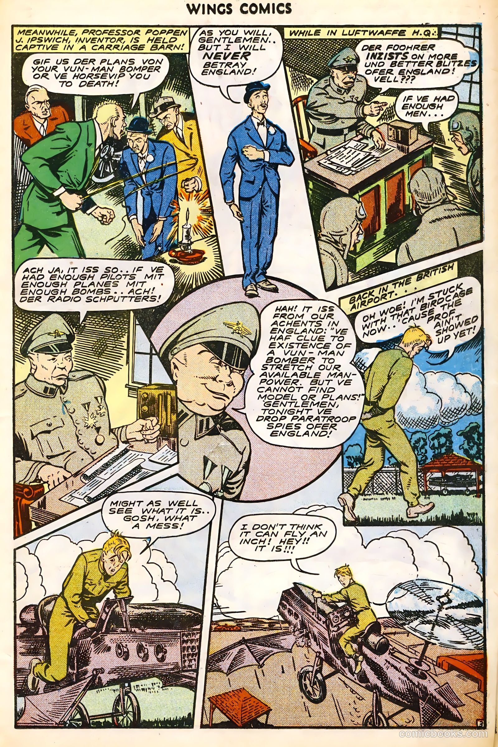 Wings Comics #45 (1944) — page 15 of 52