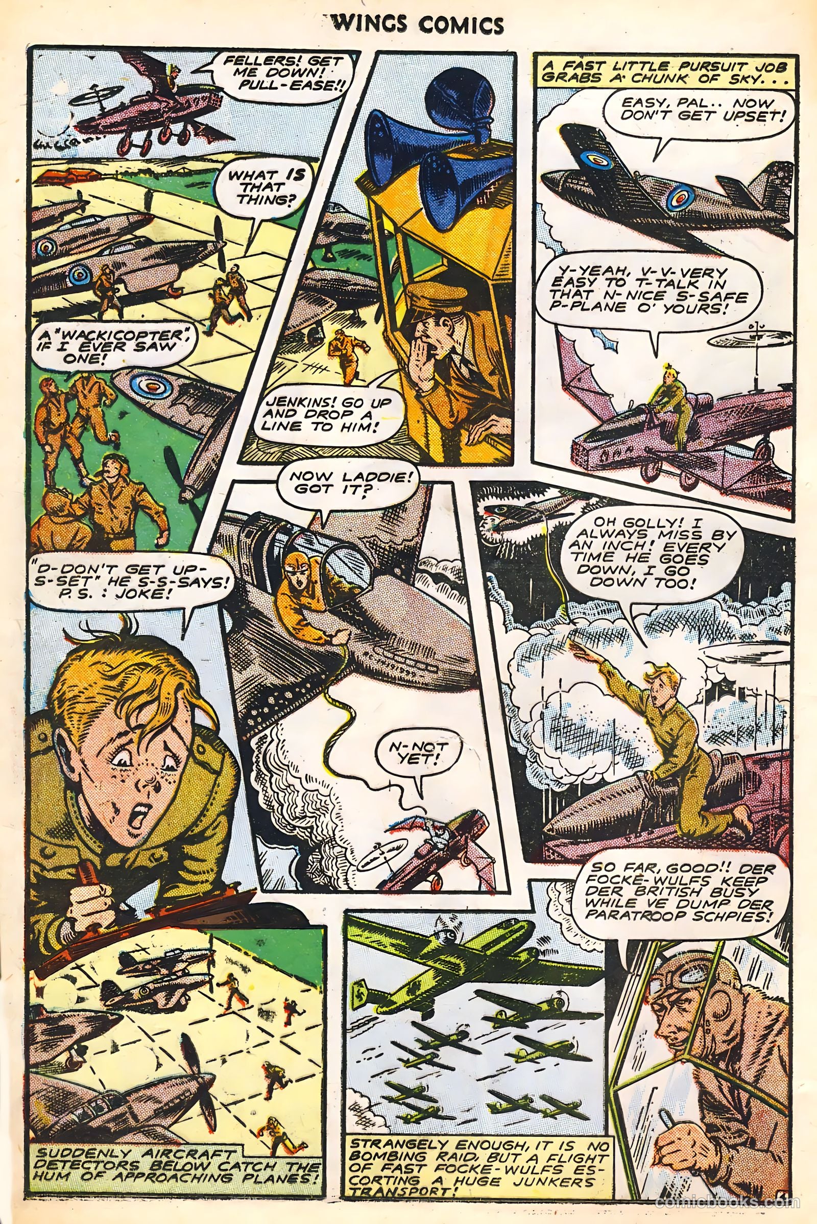 Wings Comics #45 (1944) — page 16 of 52