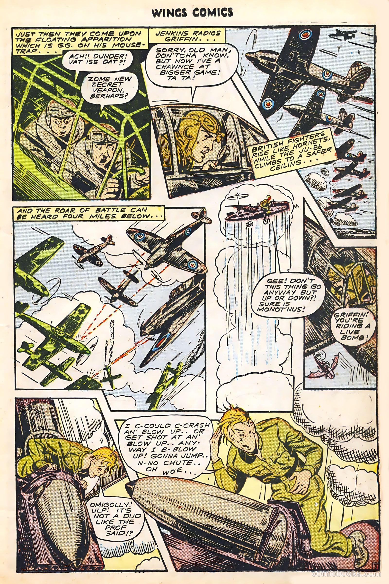 Wings Comics #45 (1944) — page 17 of 52