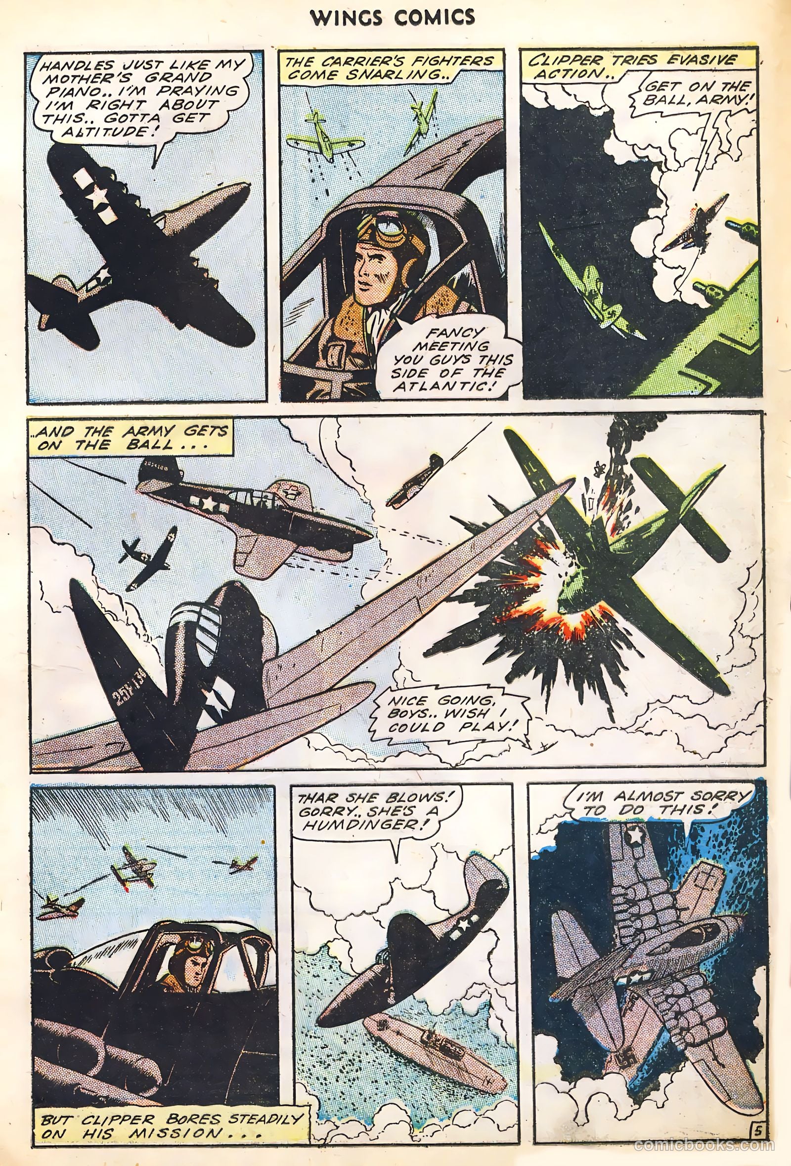 Wings Comics #45 (1944) — page 25 of 52